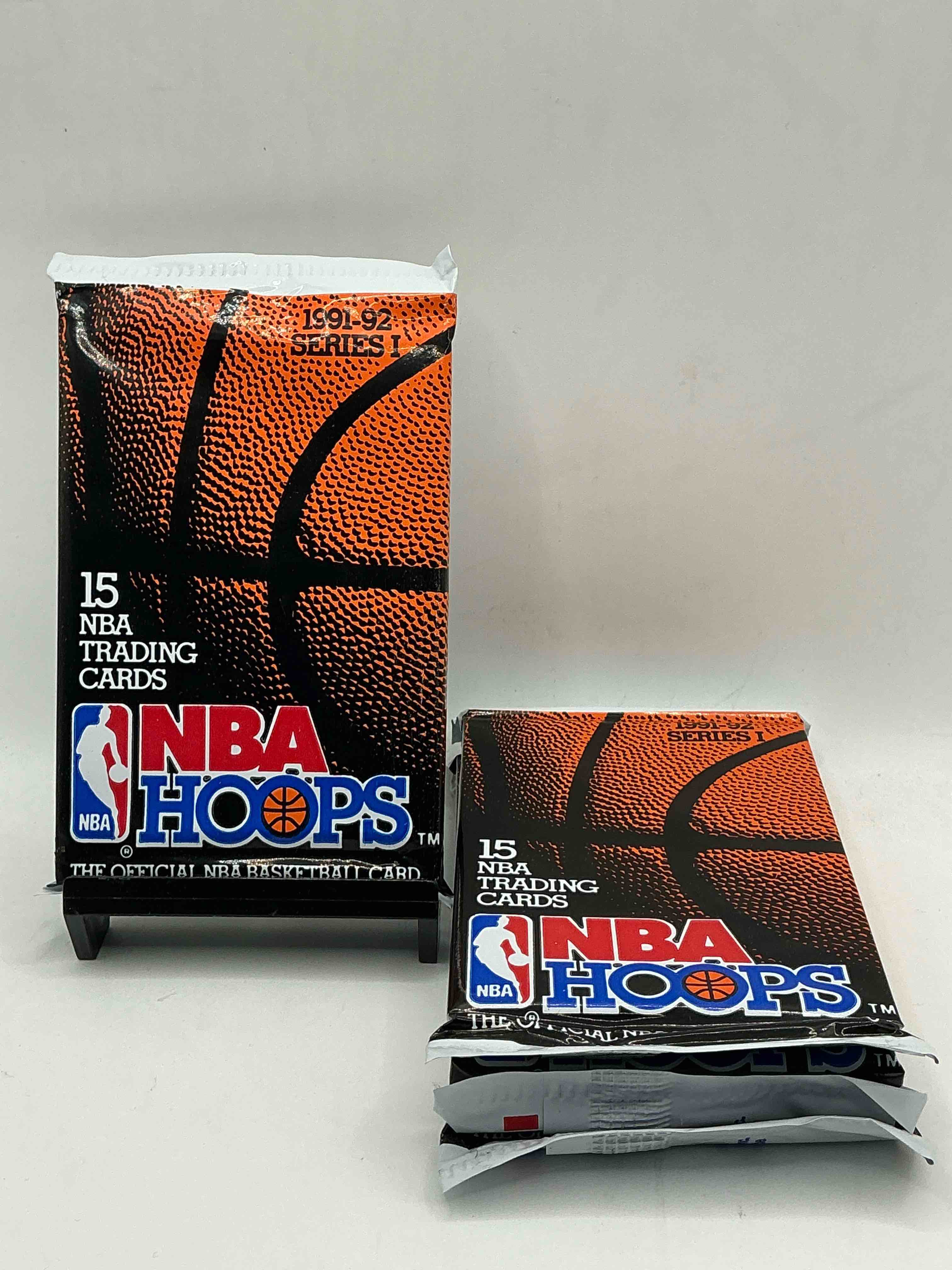 1991-92 nba hoops series i unopened packs direct from original box! these packs have some awesome cards, search for incredible jordan cards! also, the randomly packed team usa cards in random packs!