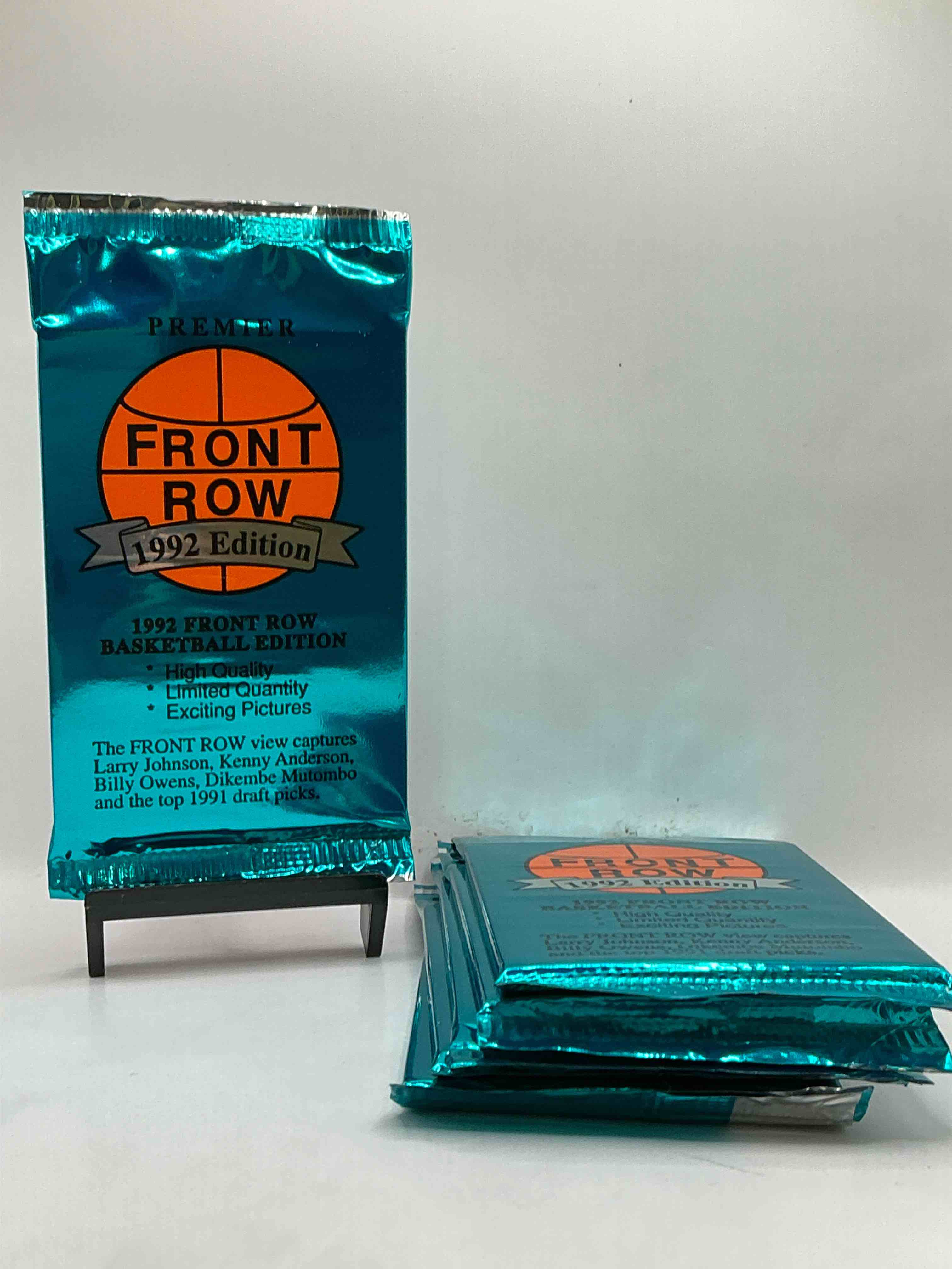 1992 rarity! here's something you've probably never seen! 1992 front row college basketball / nba unopened sealed packs, direct from sealed original retail case! includes randomly inserted rare autograph cards! front row was the "original" college jersey card packs back in the day & has long been defunct. these cards are becoming serious collector items due to their scarcity. these things are serious retro! own some great sports card history & something you'l rarely see again!