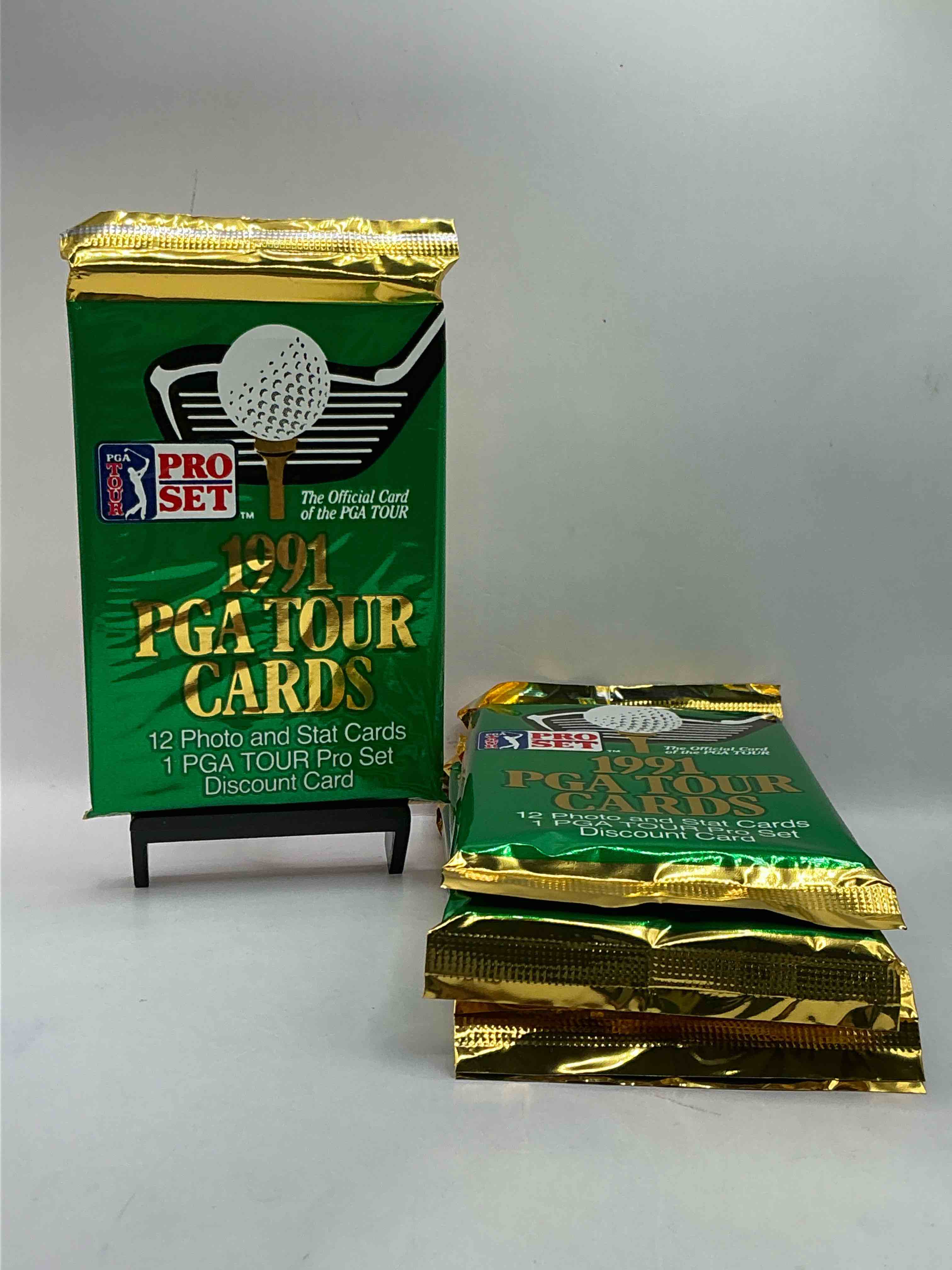 pga tour cards pro set unopened packs! 1991 pga tour card packs, look for golf legends & rookies of the pga tour! 