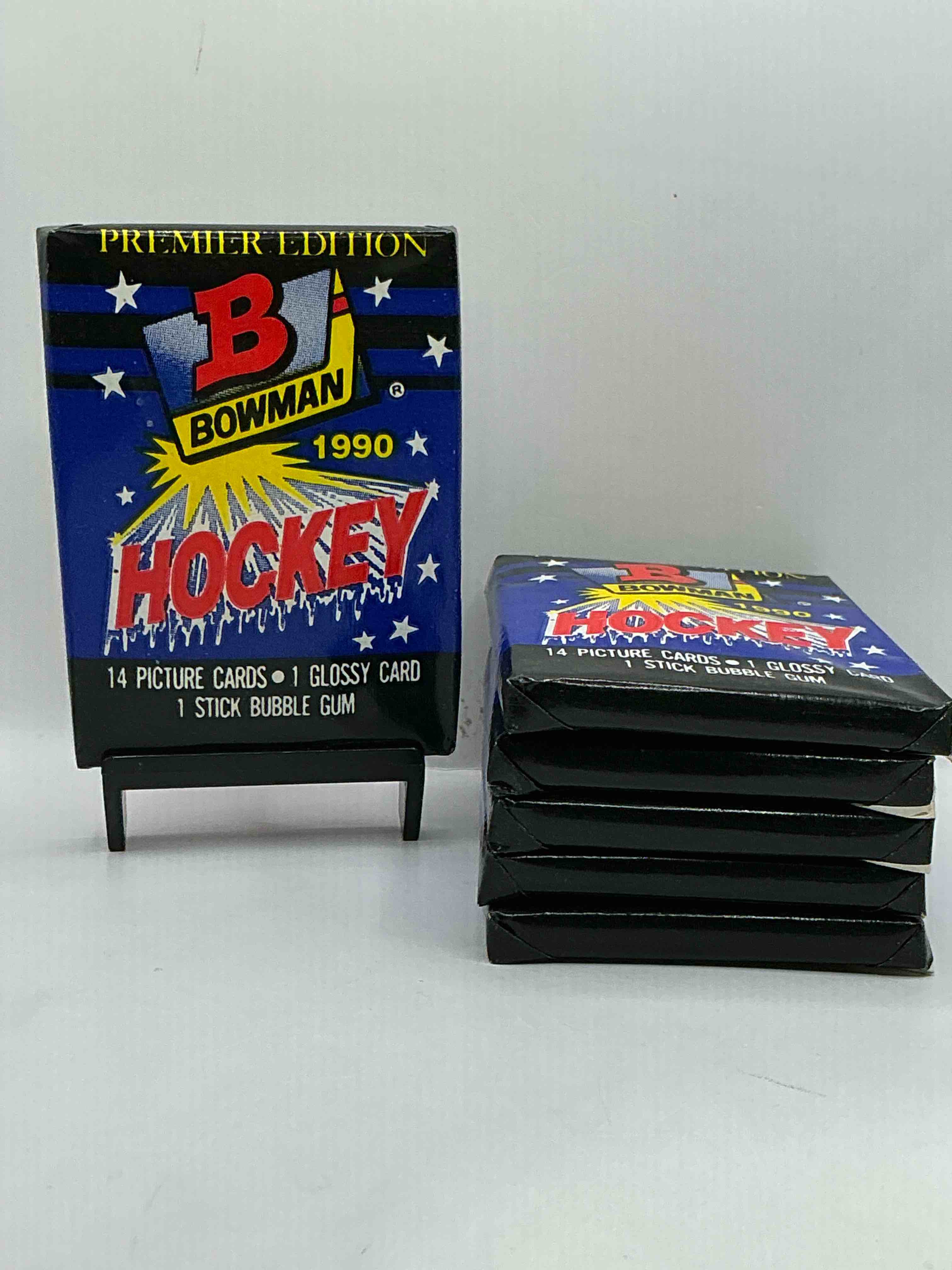 rare! wayne gretzky!? 1990 bowman hockey unopened packs! look for key rookies & wayne gretzky cards in these amazing packs! straight from box, wax packs, rare!