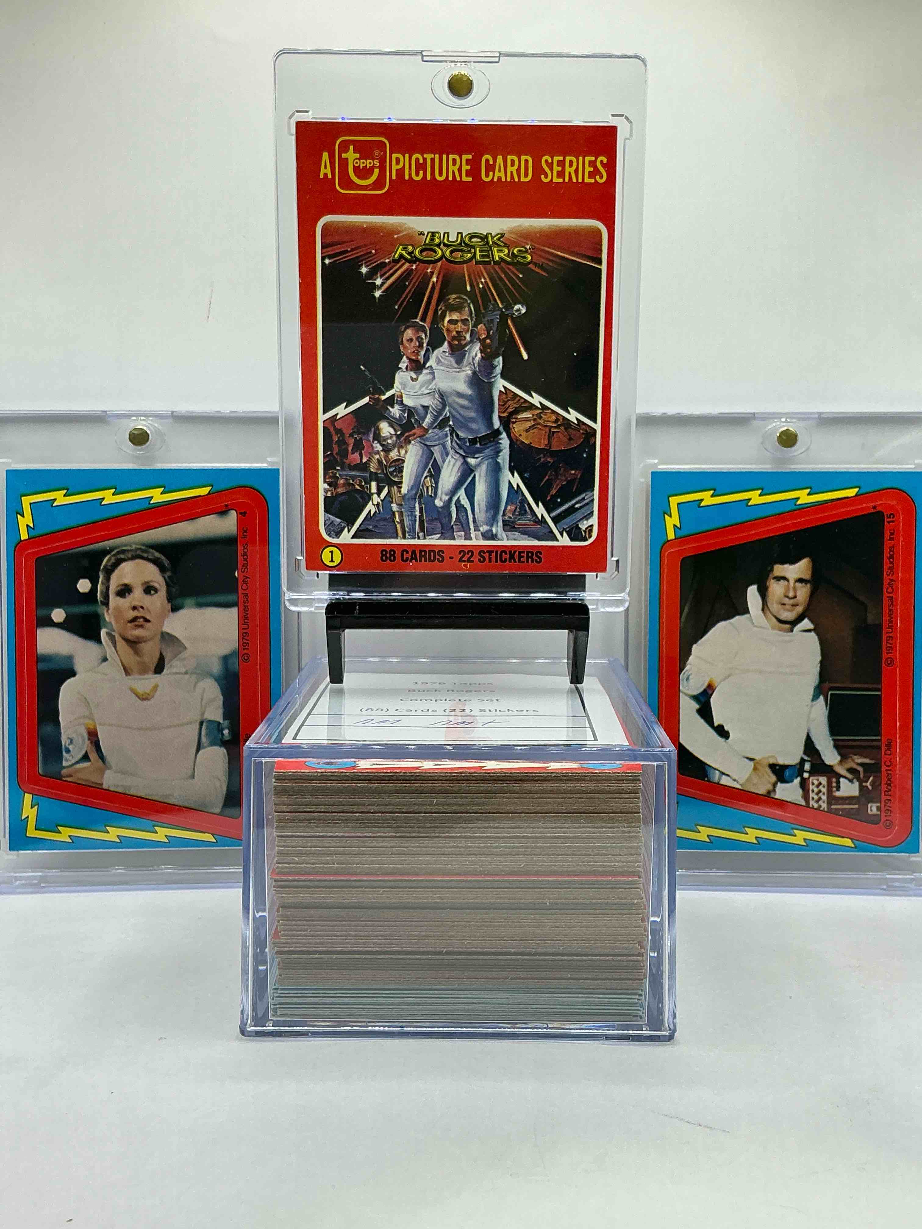 Buck Rogers Late 70’s Fun! Complete Set Of This Infamous TV Show, Comic & Heroes! Stickers & Cards! 110 Card Set From 1979! Go Back In Time With Some Of The Best Condition Buck Rogers Cards!