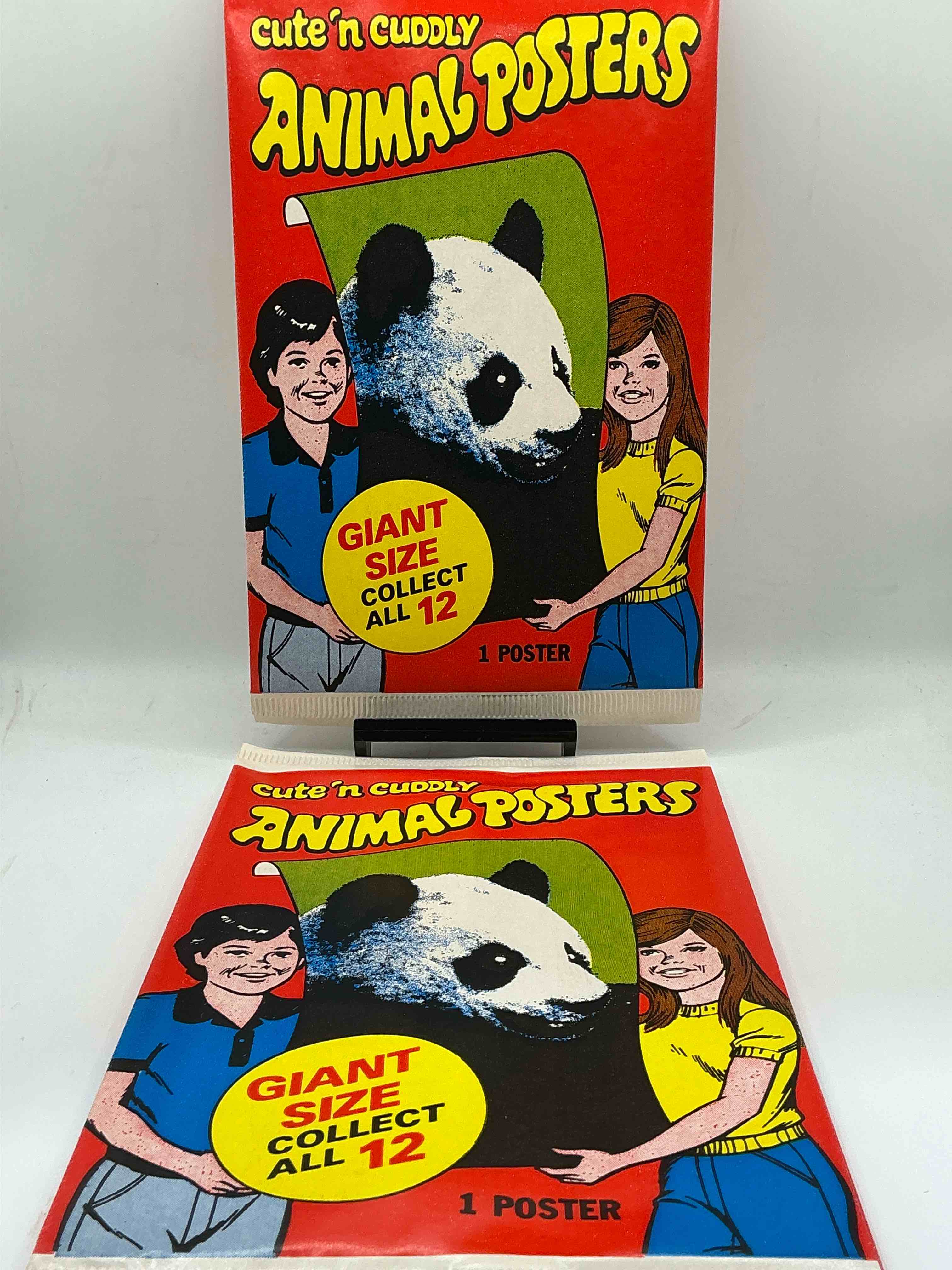 1981 retro bliss! super rare! 1981 cute n cuddly animal poster sealed packs, direct from original retail display box! which posters will you get? excellent condition! a genuine retro collectible almost impossible to find!