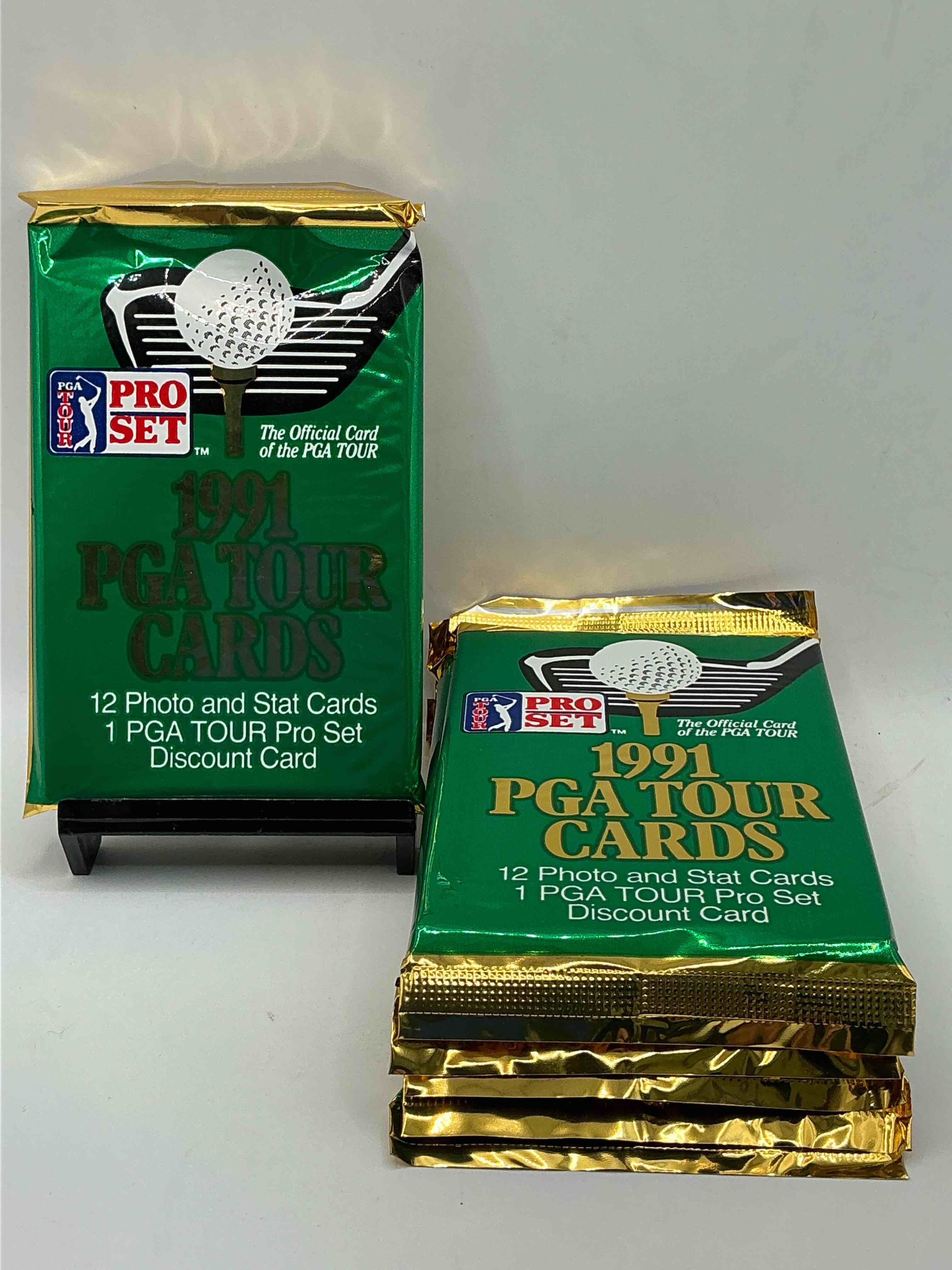 PGA Tour Cards Pro Set Unopened Packs! 1991 PGA Tour Card Packs, Look For Golf Legends & Rookies Of The PGA Tour! 