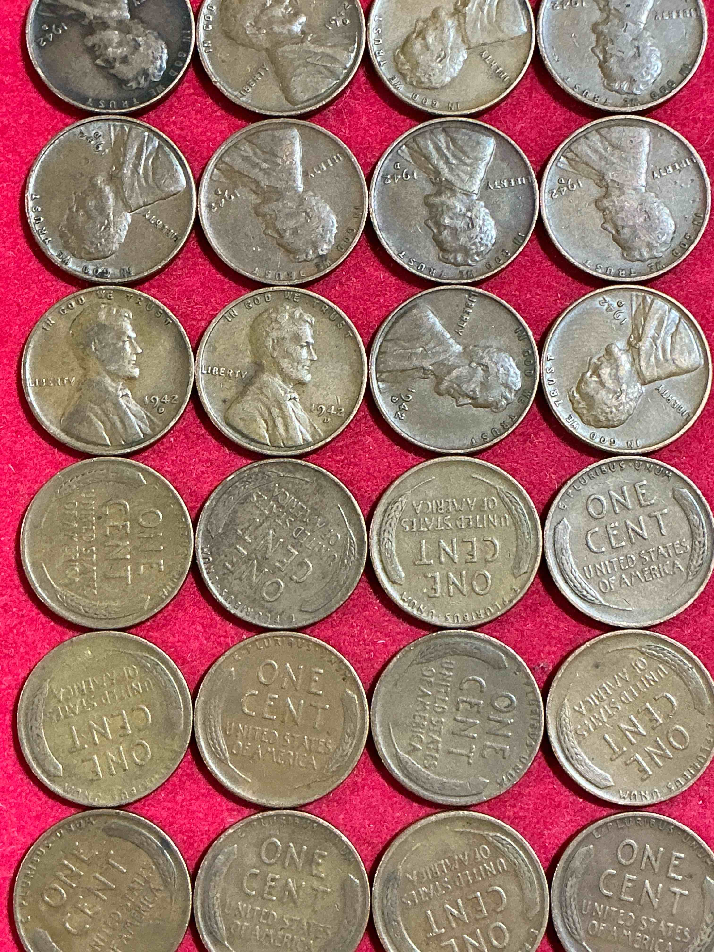 1942 Calling World War 2 Buffs!  1942 Battle Of Midway Era Wheat Pennies!  The Battle Of Midway Was June 4-7 1942 & Was The Greatest Naval Battle In History Between America & Japan!  Own Pieces Of This Era With These Genuine 1942 Wheat Pennies In Nice Condition!  
