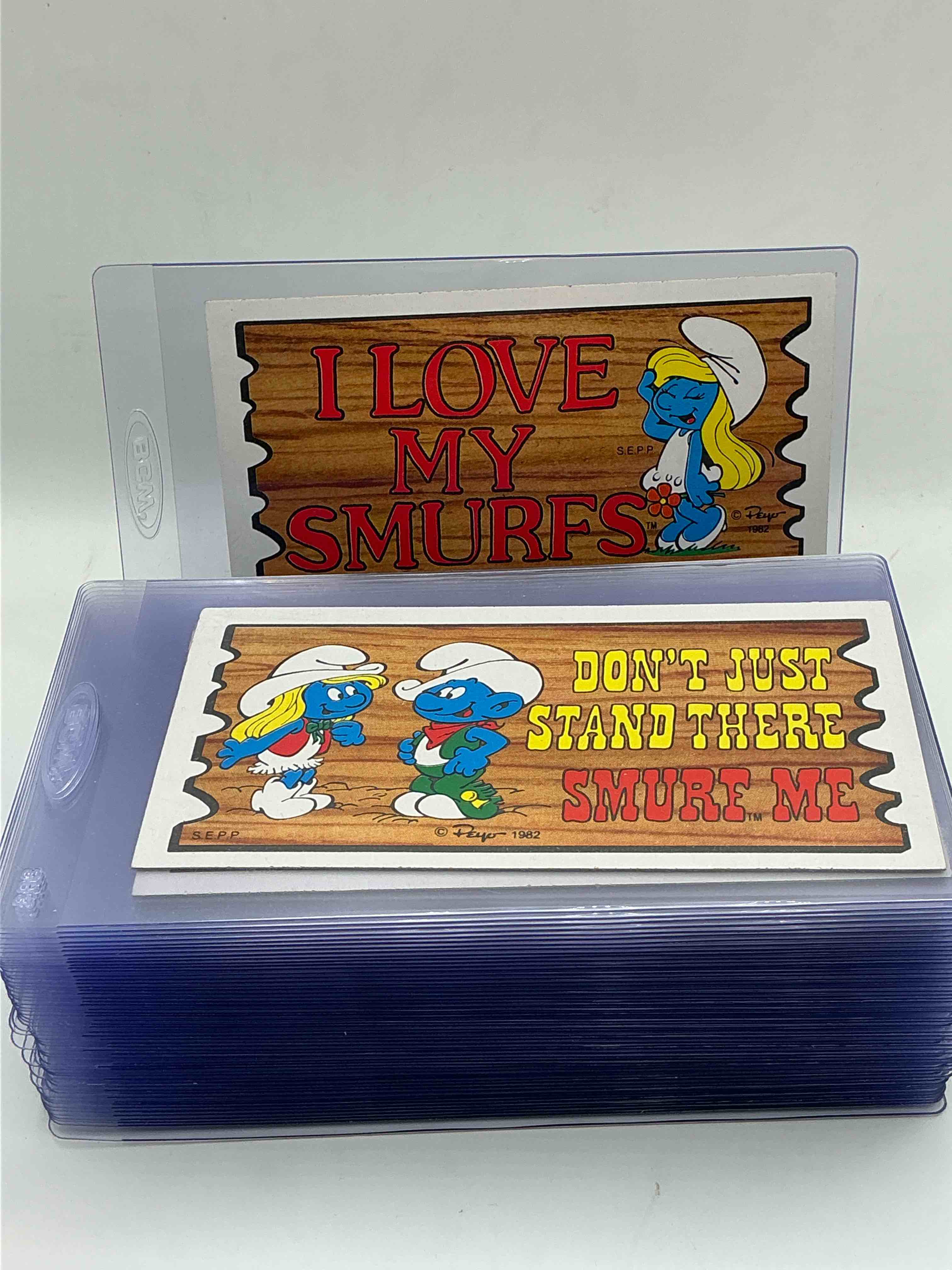 1982 Smurf History! Complete, Authentic & Original Smurf Trading Cards, Complete Set From 1982! Own A Complte Set Of History That is Super Rare & Almost Impossible To Find! Great Condition For Age, 1982 History!