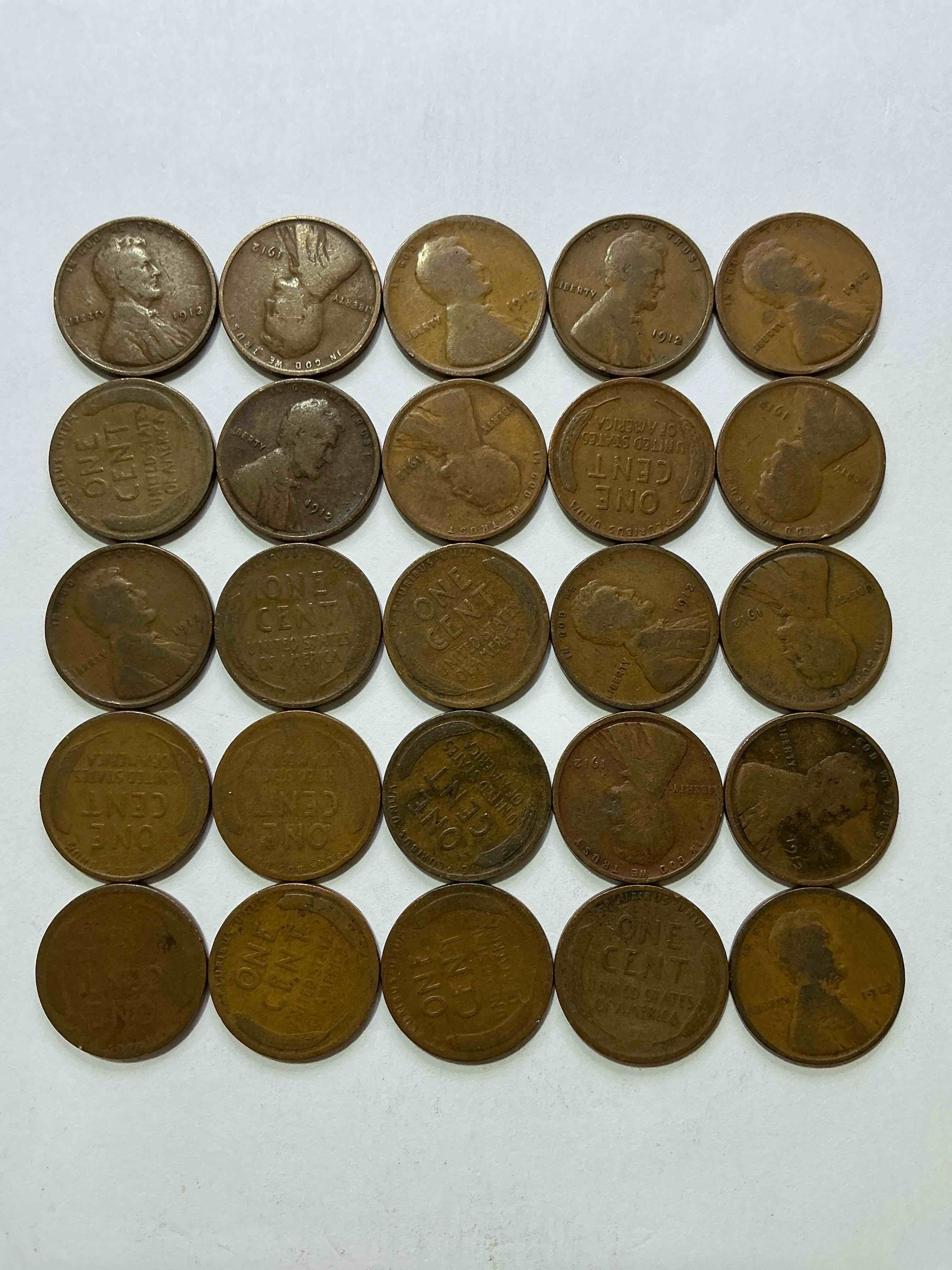 1912 titanic era antique wheat pennies, authentic! the titanic sank on april 12, 1912, just think of the history these coins have seen! great condition! own these serious collector items from the era of titanic!