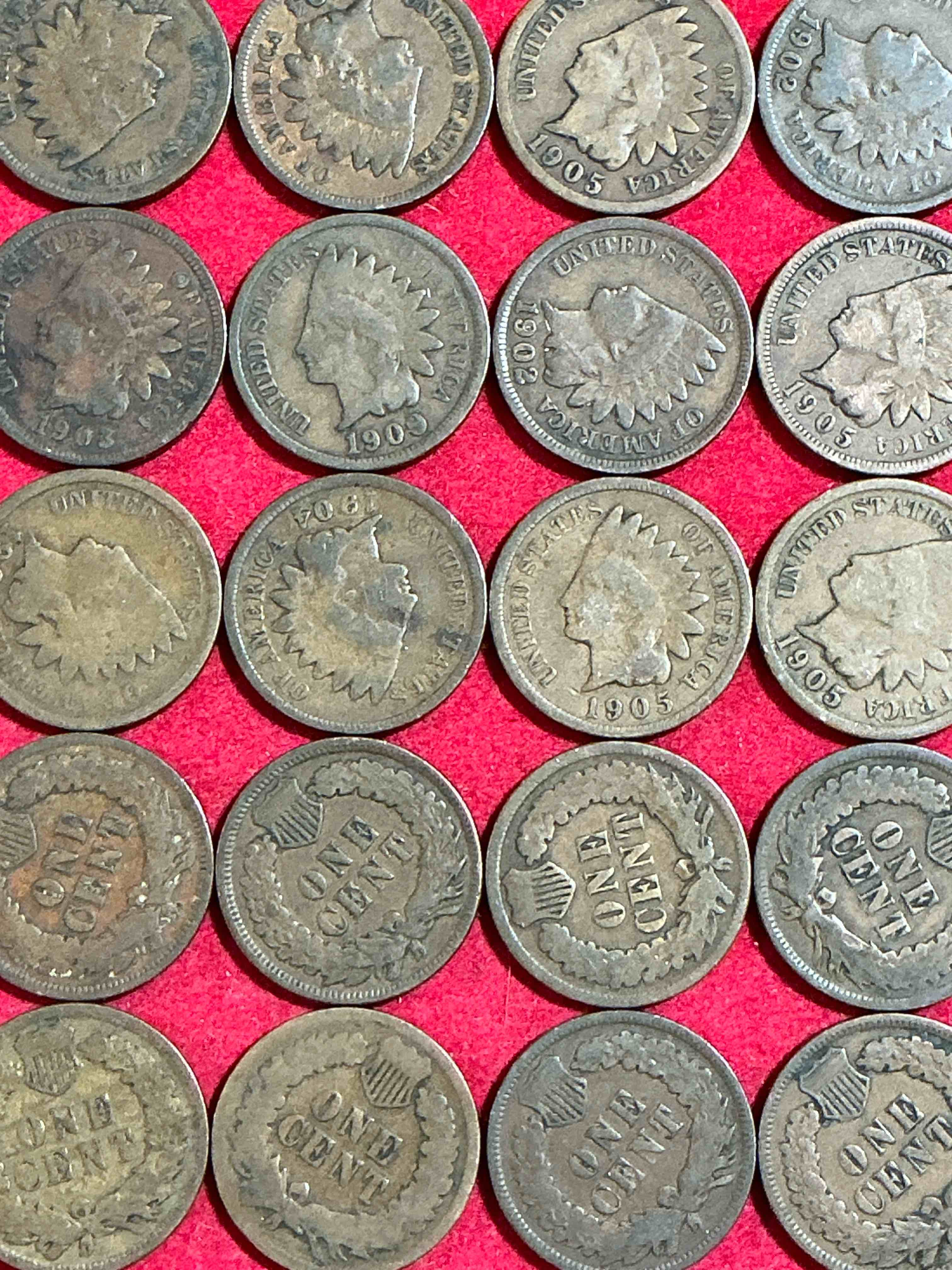 Indian Head Pennies! These Gorgeous U.S. Pennies Were Minted From 1859-1909 & Have Become Serious Collector Items! The "Indian Head" Design Is Actually A Representation Of Lady Liberty Wearing An Indian Headdress. Here Are Beautiful, Well-Kept Examples Representing Many Different Mint Years! Great For Collecting, Investing & Learning History, & Rare With Visible Dates!