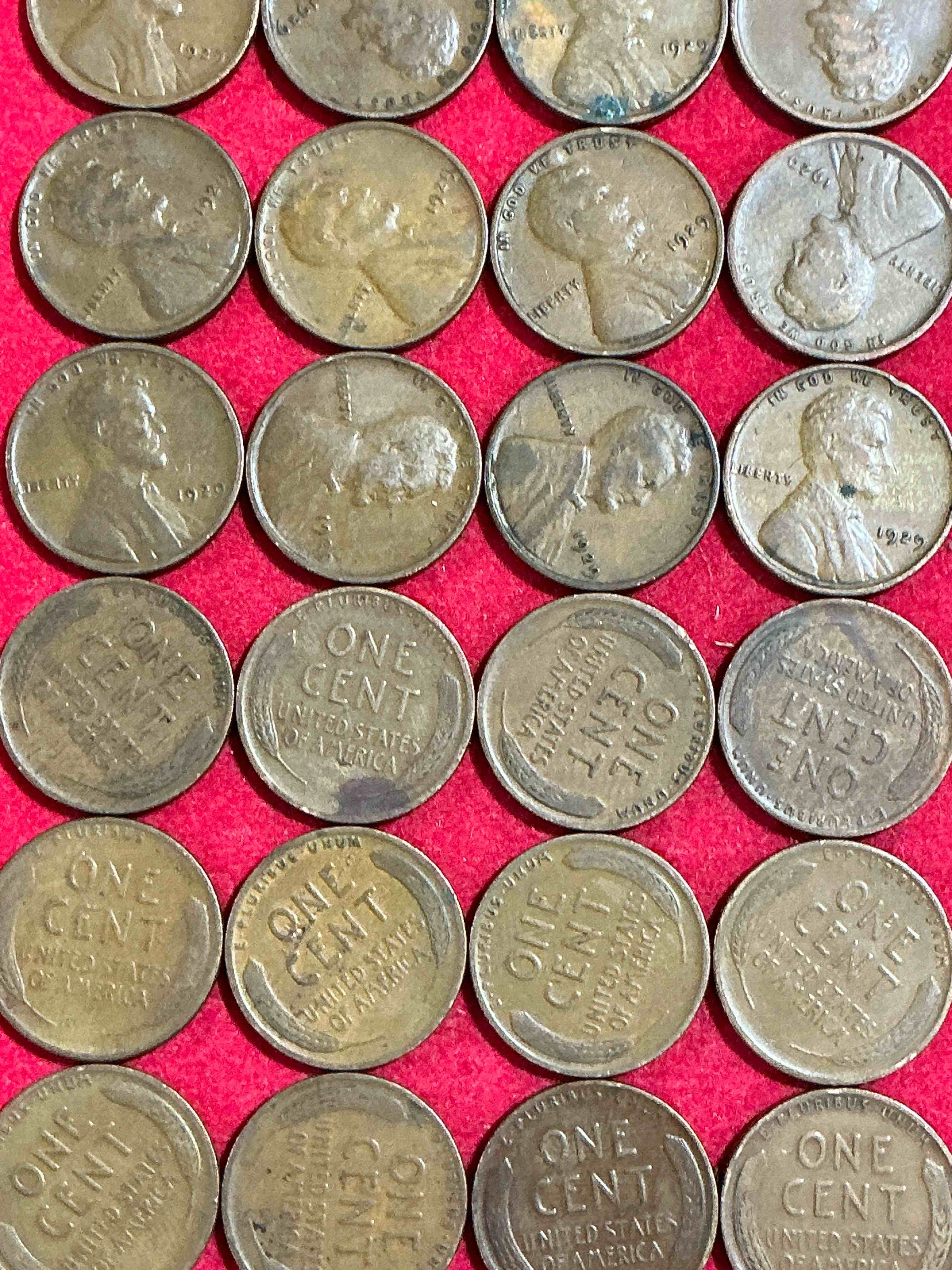 1929, A Year Of Infamy!  1929 Is The Year The Roaring 1920’s Came To An End With The Devastating Stock Market Crash Of October 1929 That Led To The Great Depression.  Own Pieces Of This Era With These Genuine 1929 Wheat Pennies In Nice Condition!  