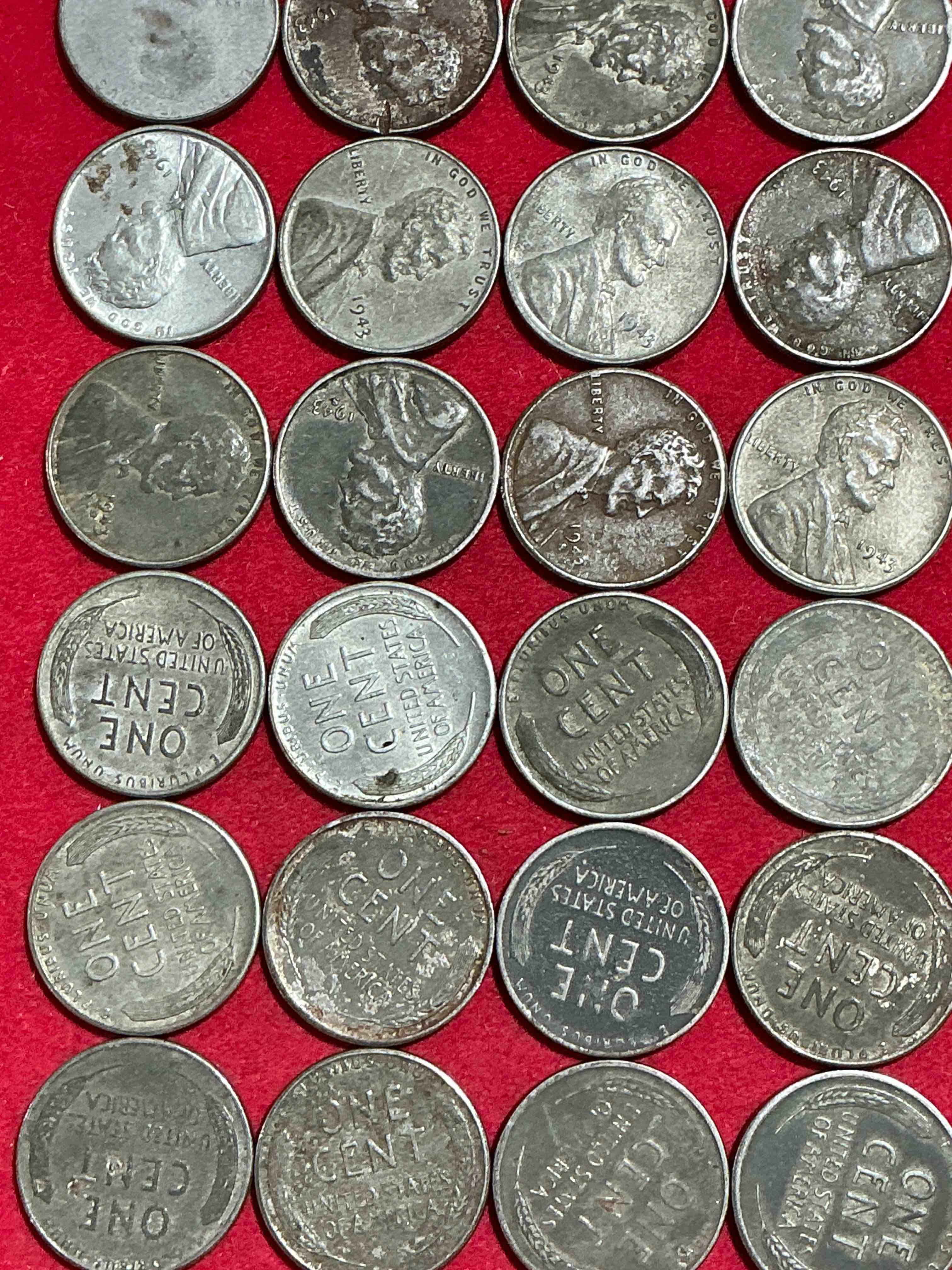 1943 World War Il History! Did You Know That In 1943 Copper Was So Valuable For Making Ammunition That The U.S. Treasury Made Pennies Out Of Steel?! 1943 STEEL Pennies Have Become Valuable, Rare Collector Items! Up For Auction Are Rare WWII Steel Pennies Appearing Circulated. Own Pieces Of World War II History That Are An Awesome Investment!