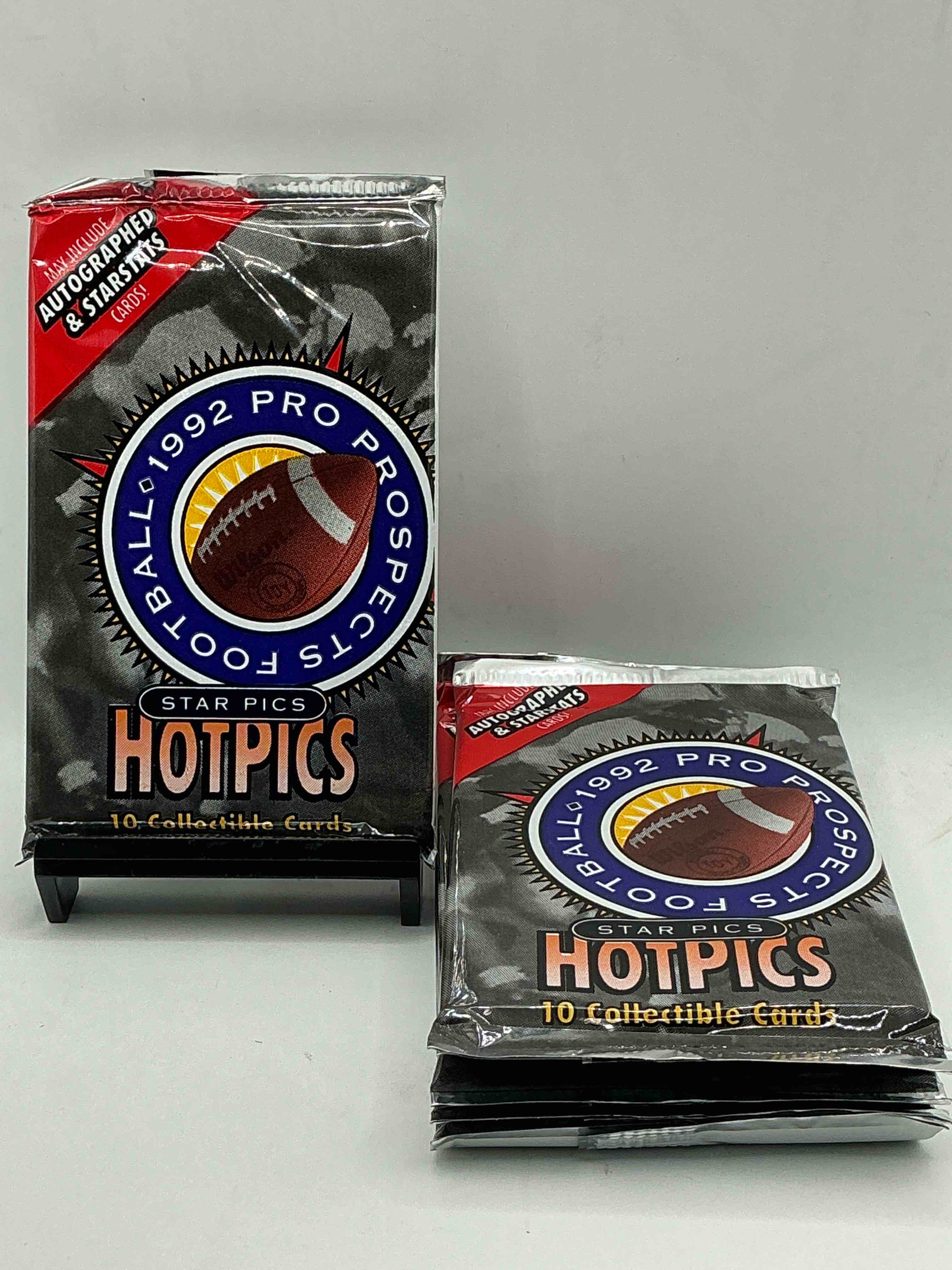 Autographs & Starstats! 1992 Pro Prospects Football Star Pics “Hotpics”! 10 Cards Per Pack WOW! Great For Any Sports Card Collection!