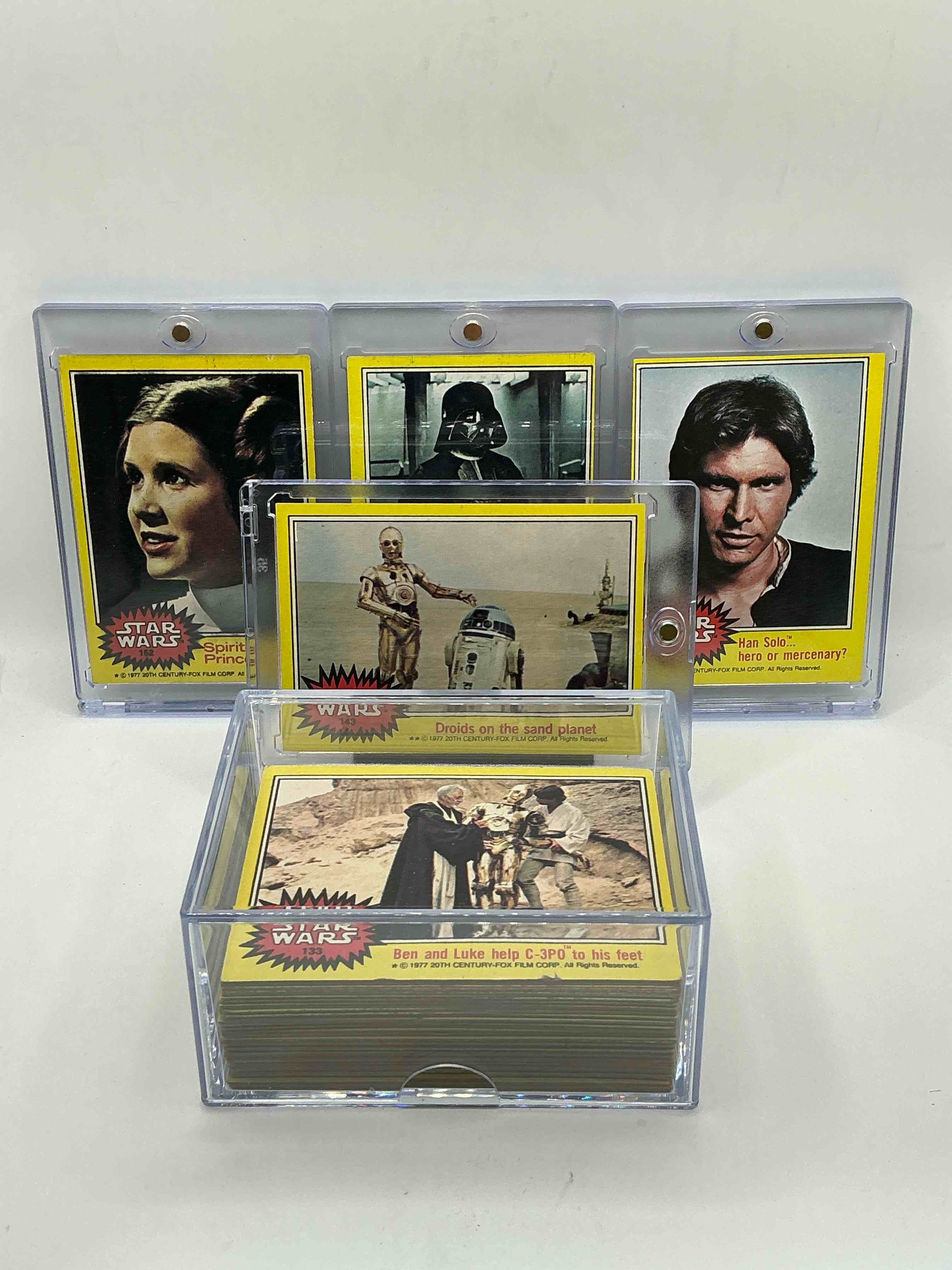 1977 Star Wars Authentic Original! Complete 1977 Star Wars Movie Cards, Series Three Yellow Edition, All 66 Cards Included. Cards In Good To Fine Condition. An Amazing Way To Get A Very Hard To Find, Genuine 1977 Star Wars Cards!
