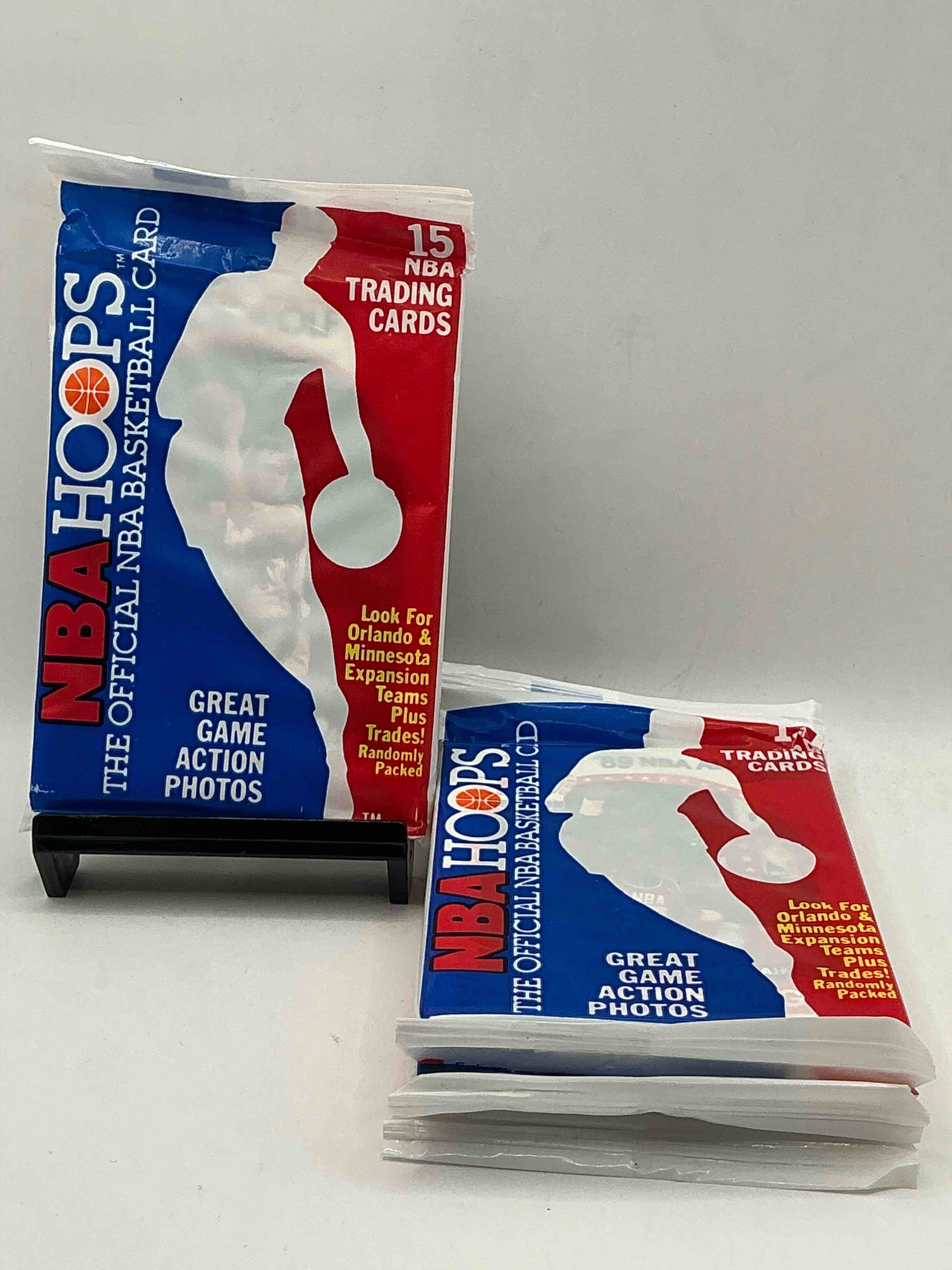 1989 Wow Valuable Michael Jordan?! Getting Very Rare! 1989/90 NBA Hoops Sealed Pack, Direct From Original Retail Case! Search For Valuable Michael Jordan #200 (PSA 10 Value Approx $200) & David Robinson's ONLY True Rookie Card #138 (PSA 10 Value $300) This Year Also Has Many Other Iconic Cards From Magic Johnson, Larry Bird & Too Many Others To List 1989 NBA Hoops Has Exploded in The Collector Market As It's The First Year Of NBA Hoops Production, & Only One Of Two Sets Produced in 1989 Don't Miss Out, Getting Very Rare!