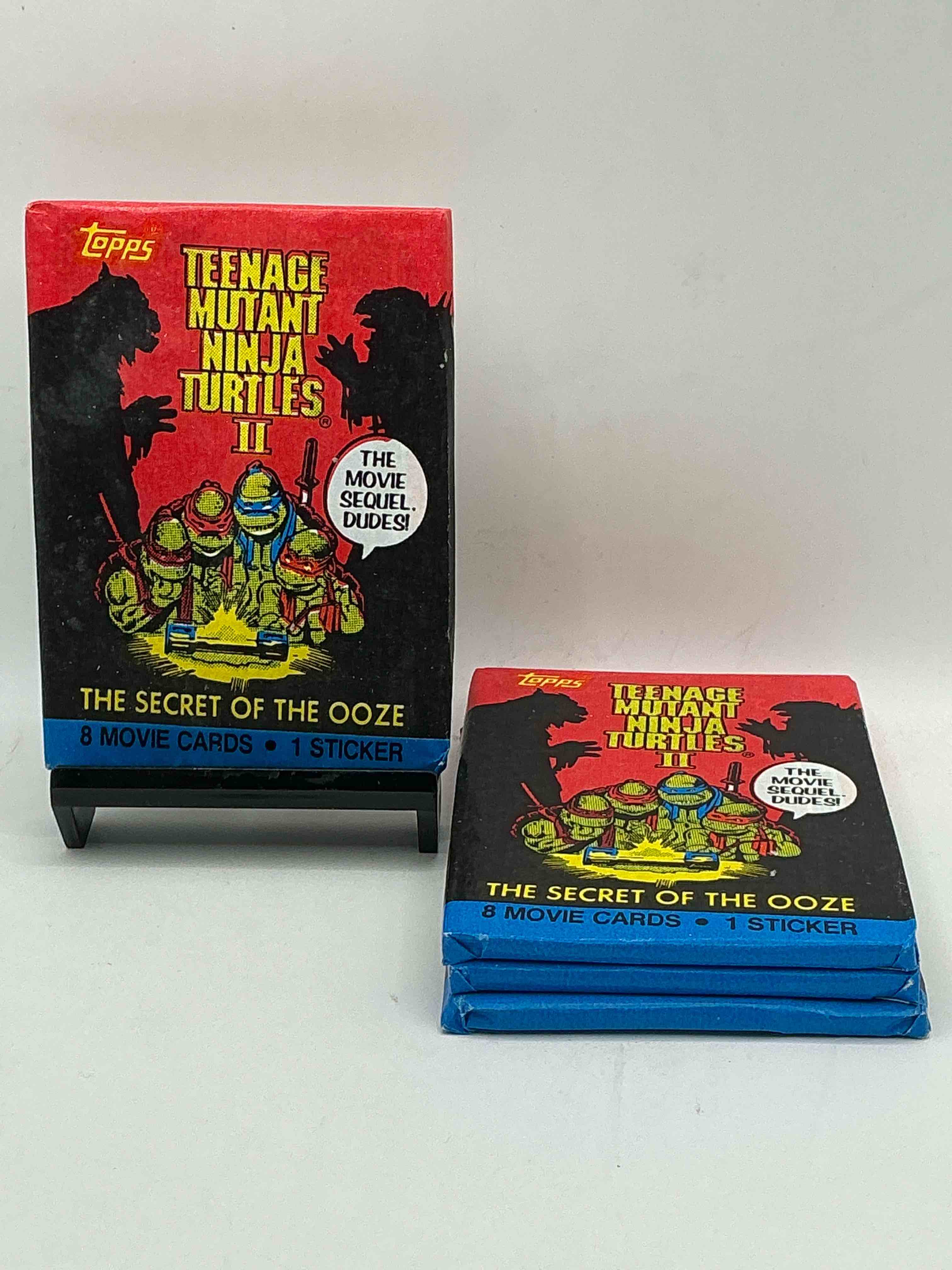 ninja turtle fans rejoice!  rare 1991 tmnt ii movie card wax packs, sealed & unopened direct from original retail case!  a super rare serious collectible!  