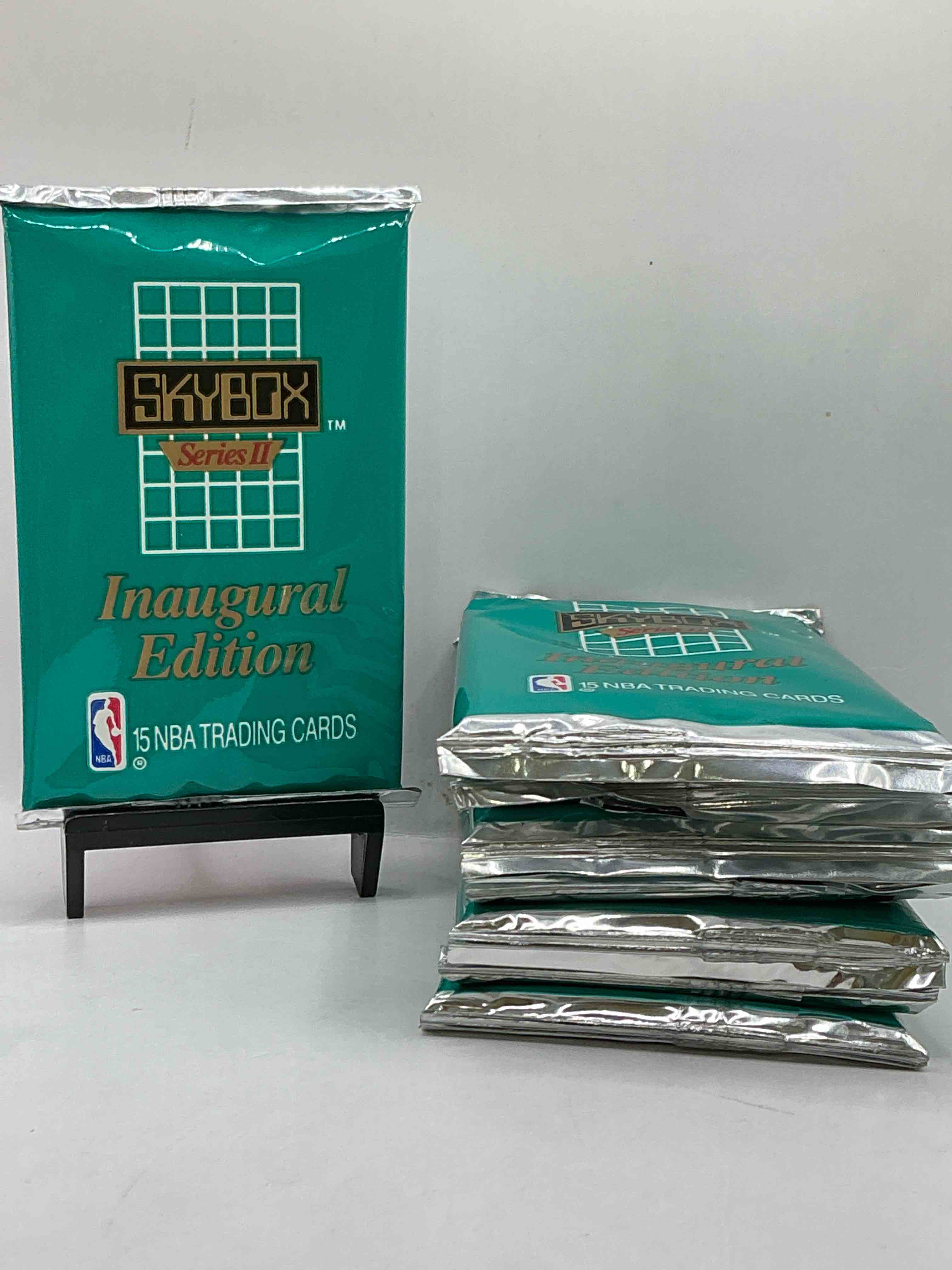 let the search begin! mj, magic, bird & more! basketball bonanza! 1990-91 nba skybox series ii unopened sports card & collectible packs! direct from original box!search for valuable michael jordan, larry bird & magic johnson cards!