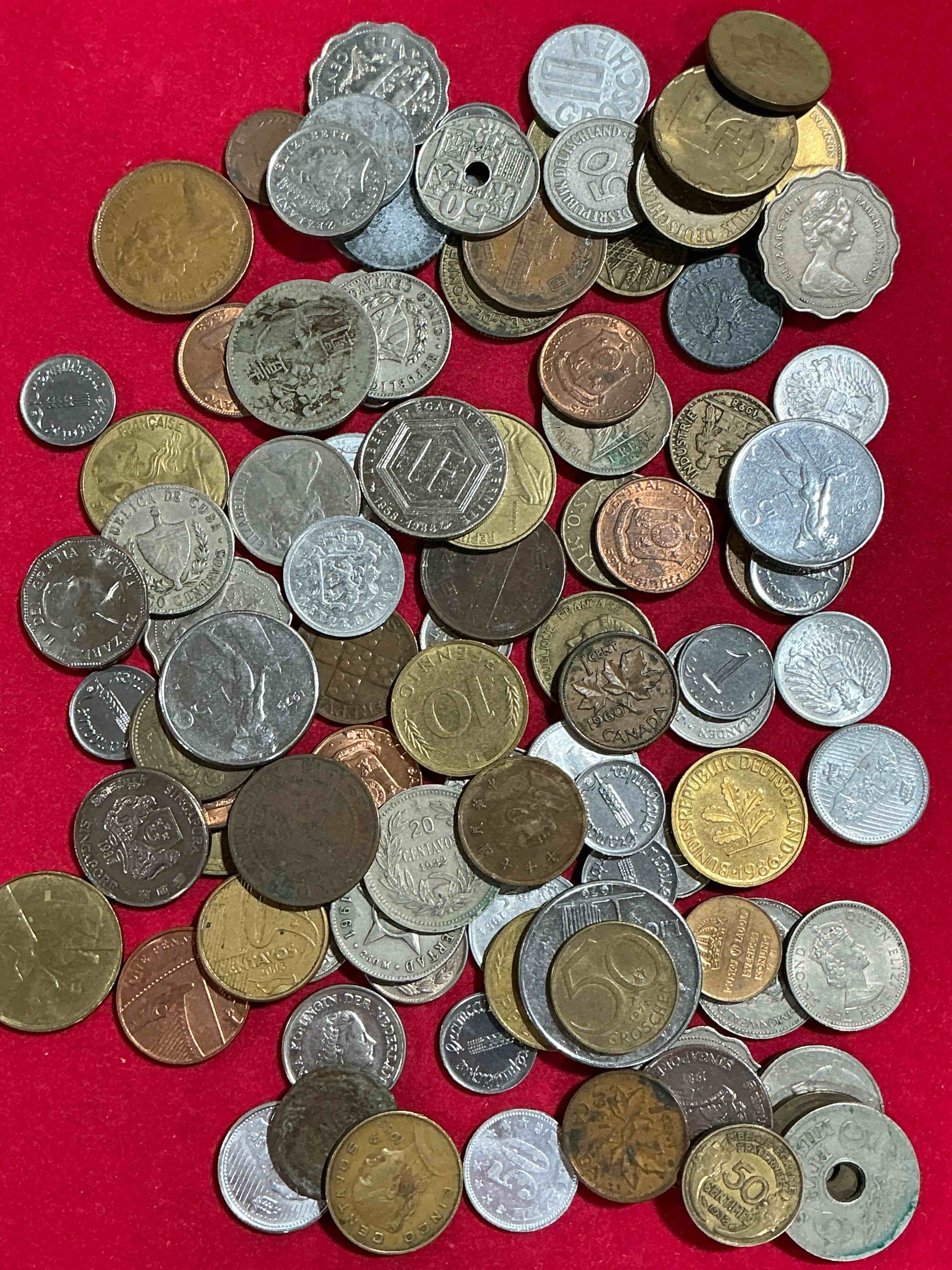 World Coins, Antique & Vintage! Each Lot Is Unique! Many Different Years, Countries, Sizes & Exotic Places. This Cool Collection Of Antique Coins From Around The World Is Loads Of Fun! Have Fun Identifying Each Coin & Country As A Great Educational Tool! A Great Investment Too!