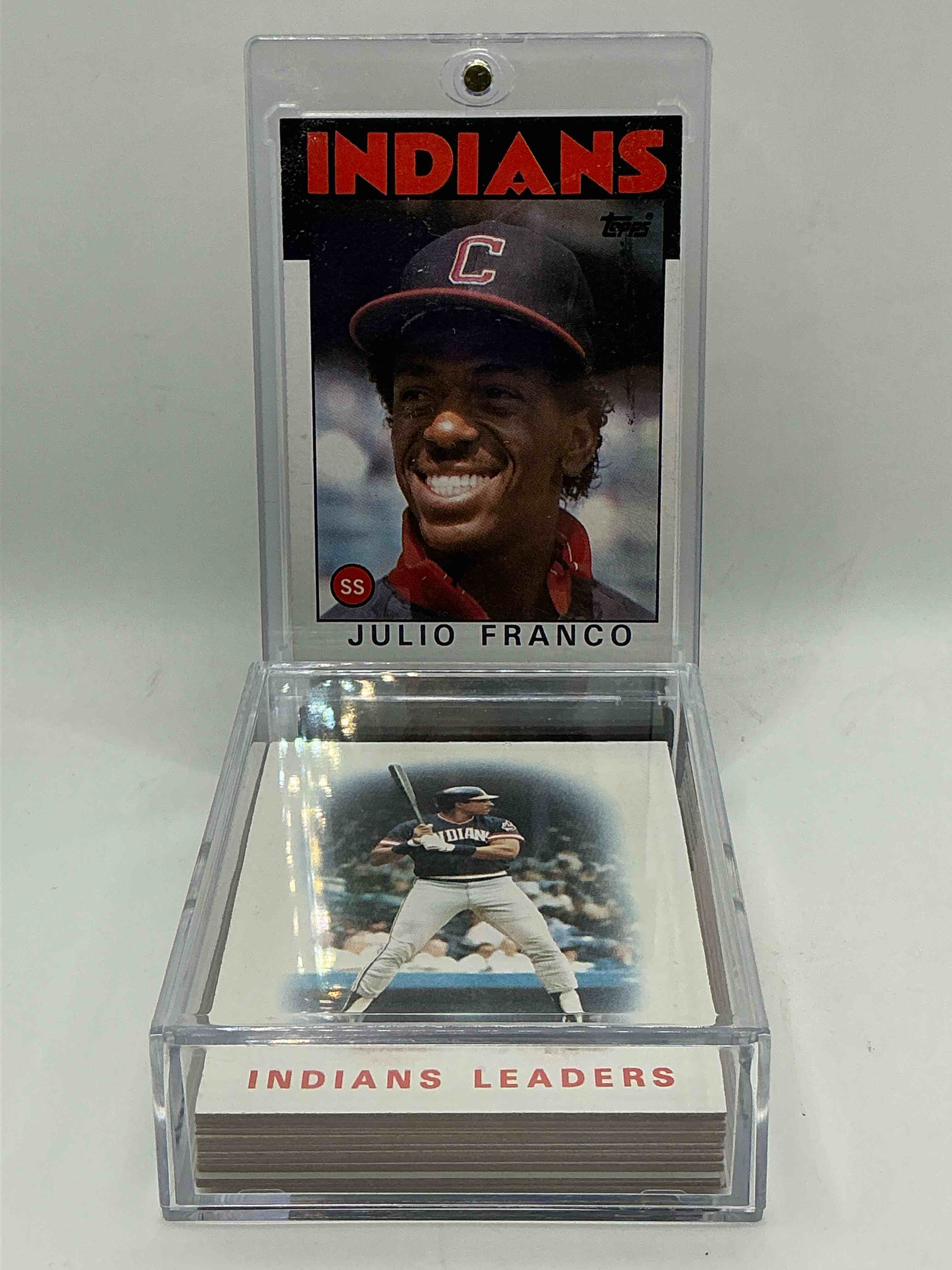1986 Topps Baseball… Indians Set! Julio Franco, Tom Waddell, Mel Hall & More! Insane 26 Card Indians Lot!