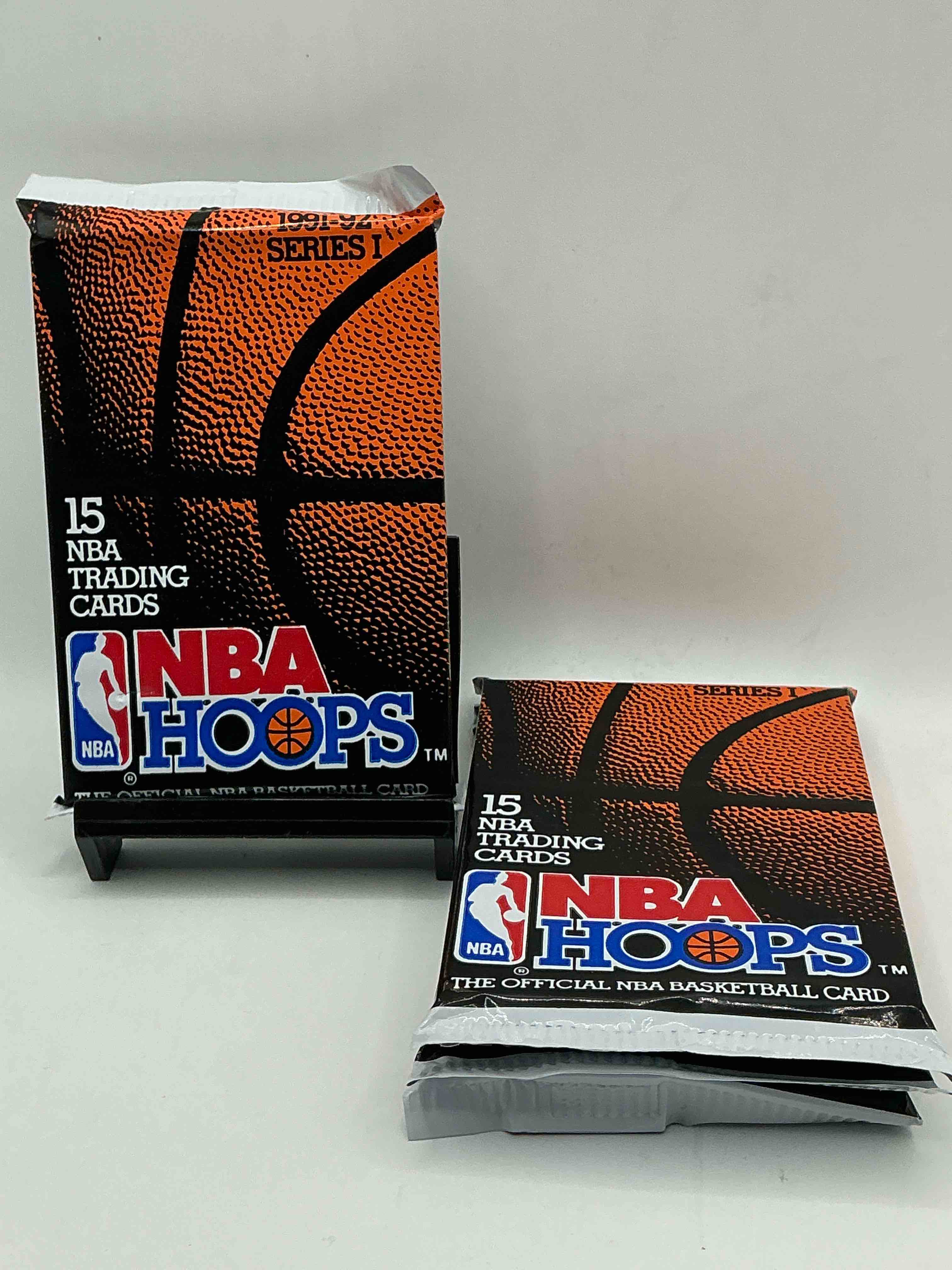 1991-92 nba hoops series i unopened packs direct from original box! these packs have some awesome cards, search for incredible jordan cards! also, the randomly packed team usa cards in random packs!