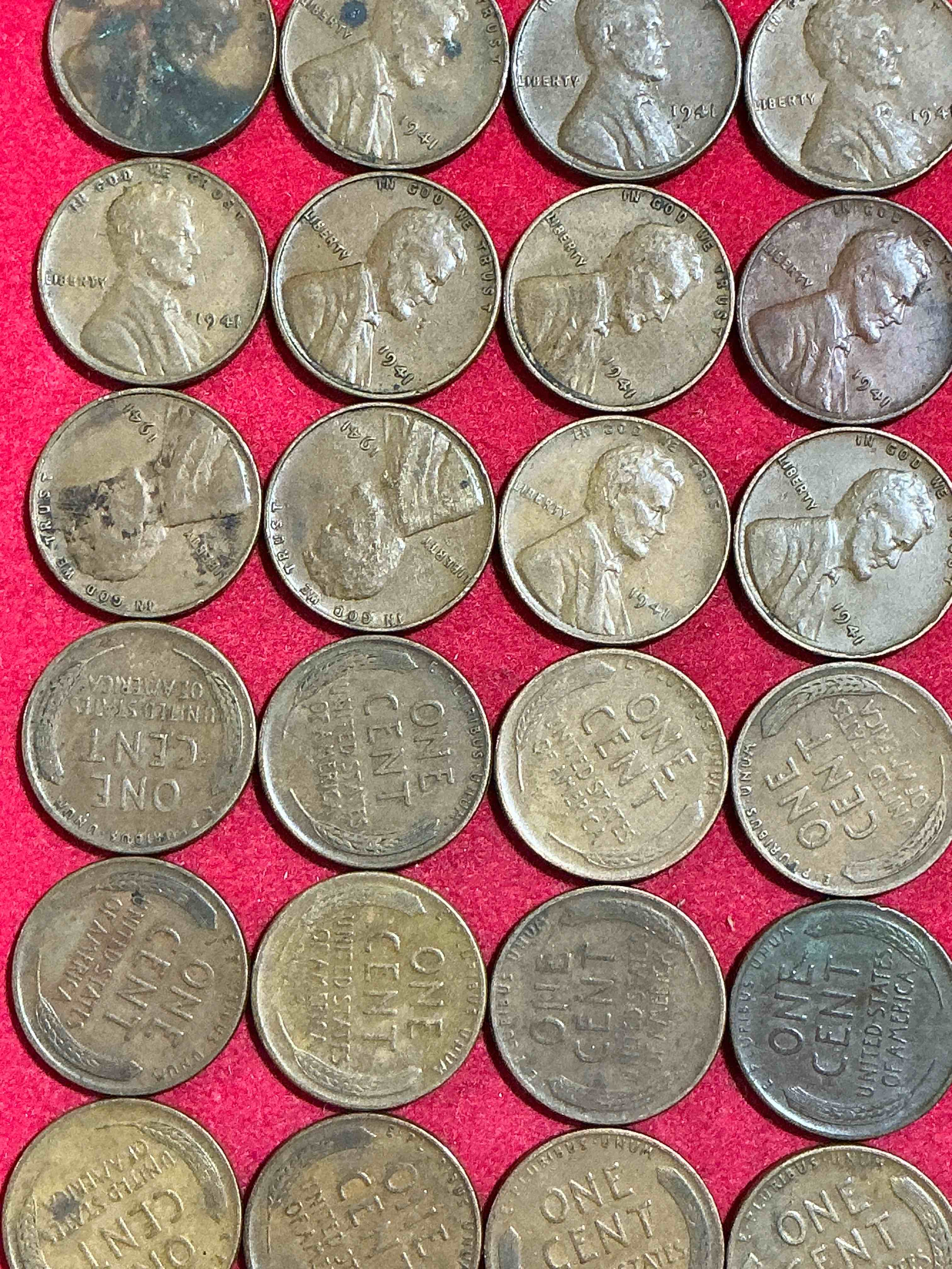 1941 wwii history! check out these incredible lincoln pennies from the year that will live in infamy...1941 when on dec 7 pearl harbor was bombed & america entered world war 2! nearly impossible to collect & incredible pieces of history!