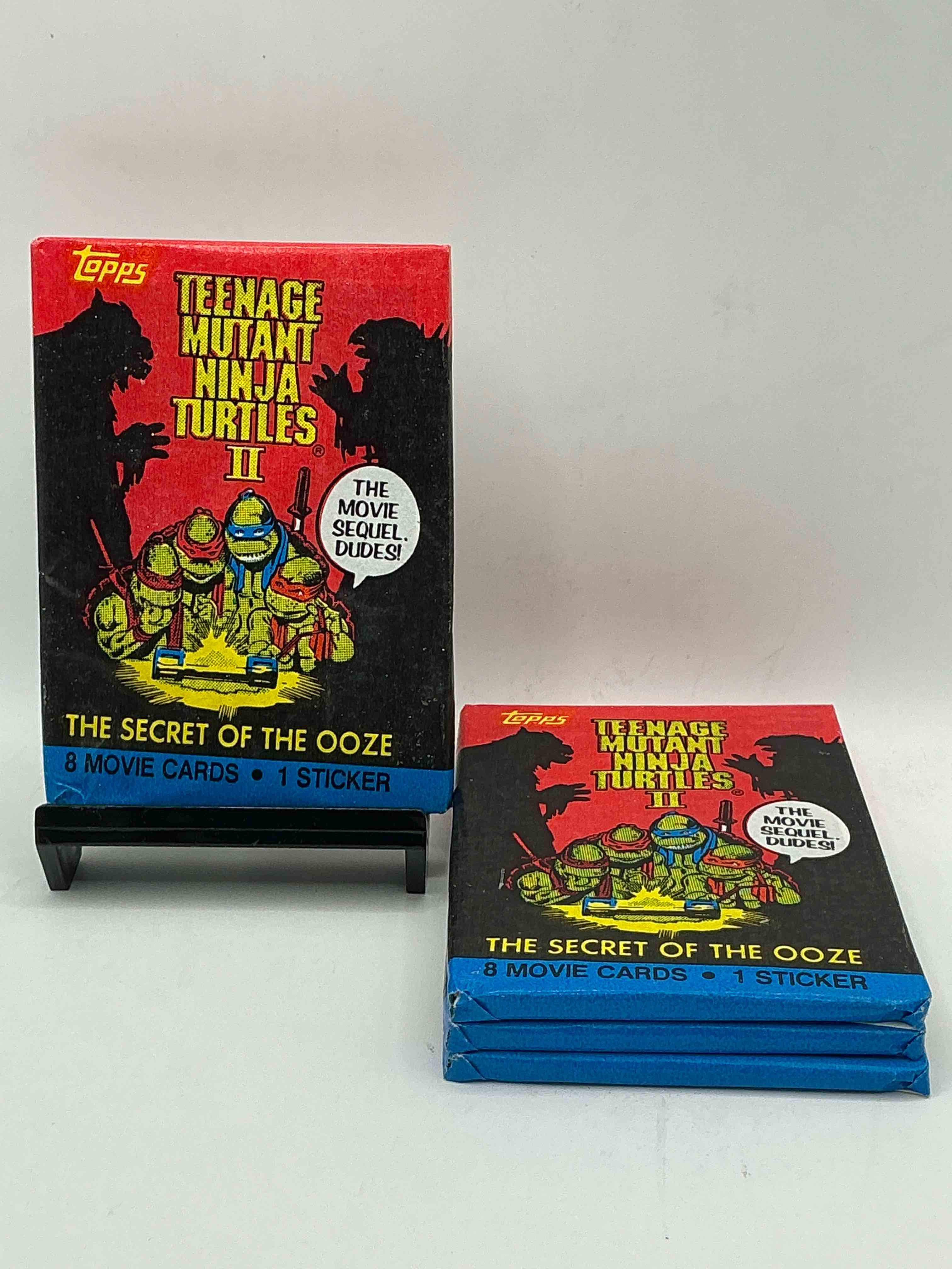 ninja turtle fans rejoice!  rare 1991 tmnt ii movie card wax packs, sealed & unopened direct from original retail case!  a super rare serious collectible!  
