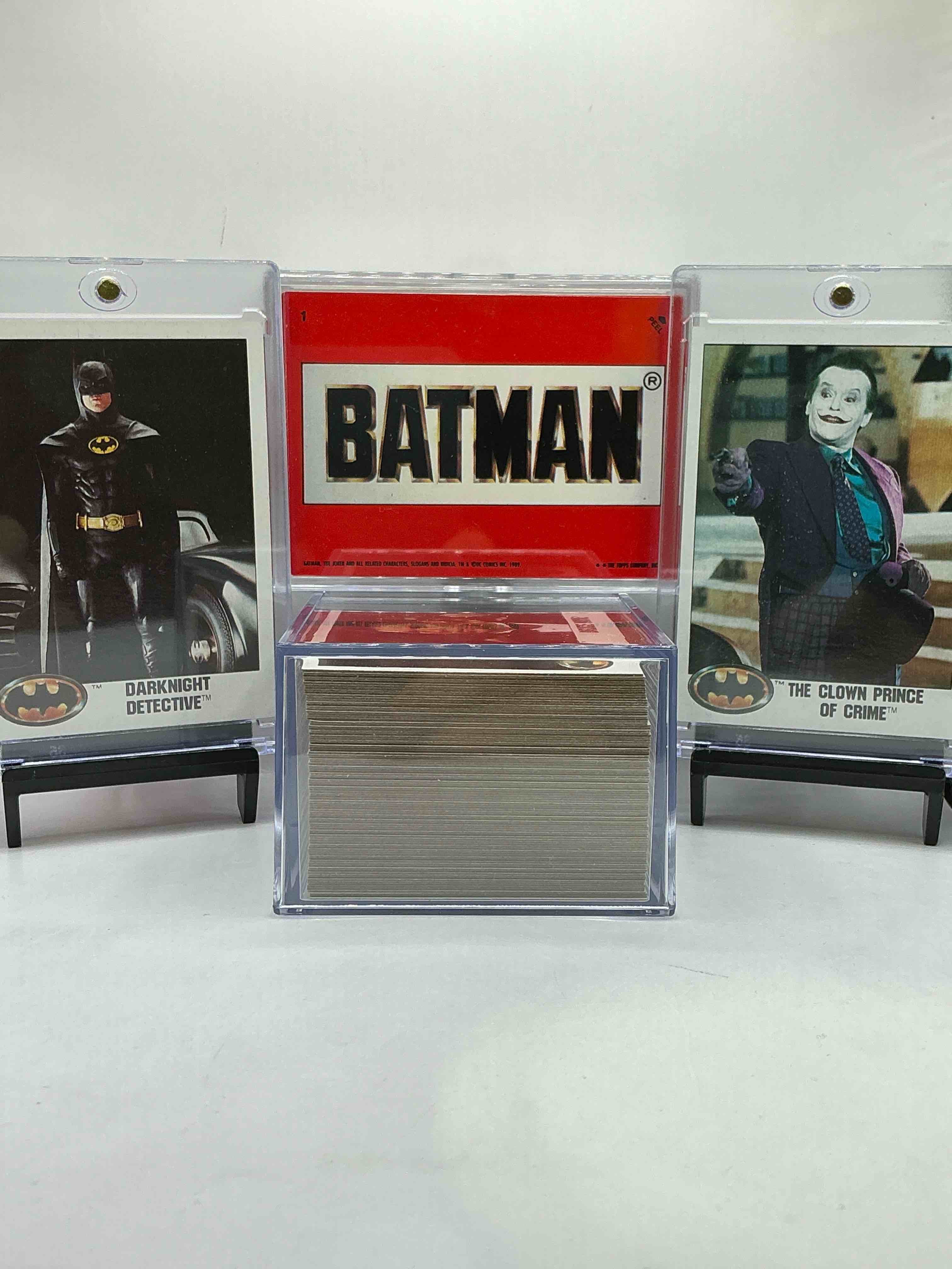 1989 Pop Culture Treasure! 1989 Batman Original Movie Trading Cards, All 132 Cards & 22 Stickers Complete, For A Total Of 154, All Cards & Stickers Complete!Excellent Condition! Own A Serious Pop Culture Collectible! Tim Burton's 1989 Batman Was The Original Summer Comic Book Movie That Is A Serious Piece Of Pop Culture History! A Rare Collection To Find Totally Complete!