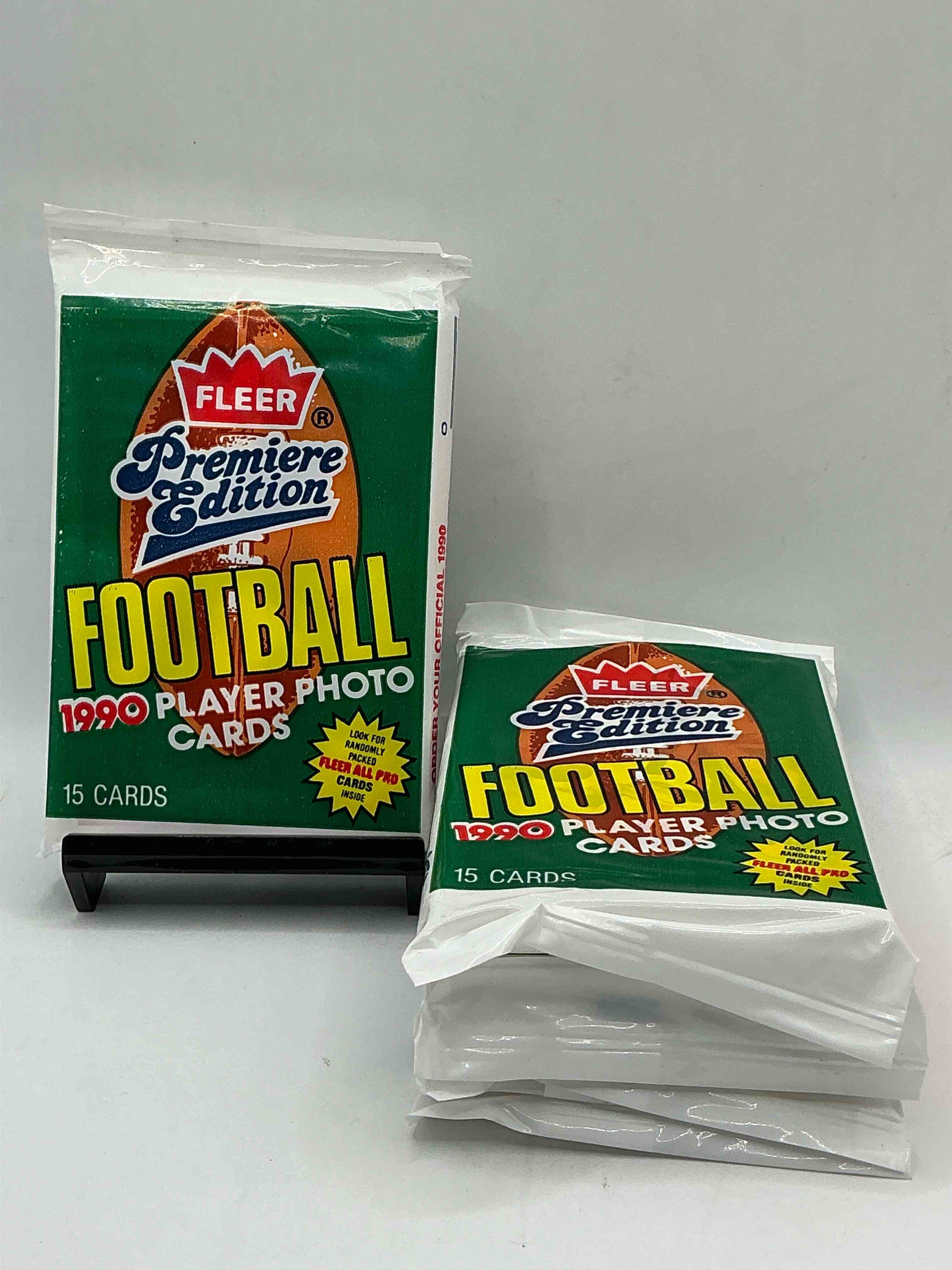 awesome premiere edition sports cards! emmitt smith rookie year! 1990 fleer premiere edition unopened packs direct from original box! search for emmitt smith rookies!