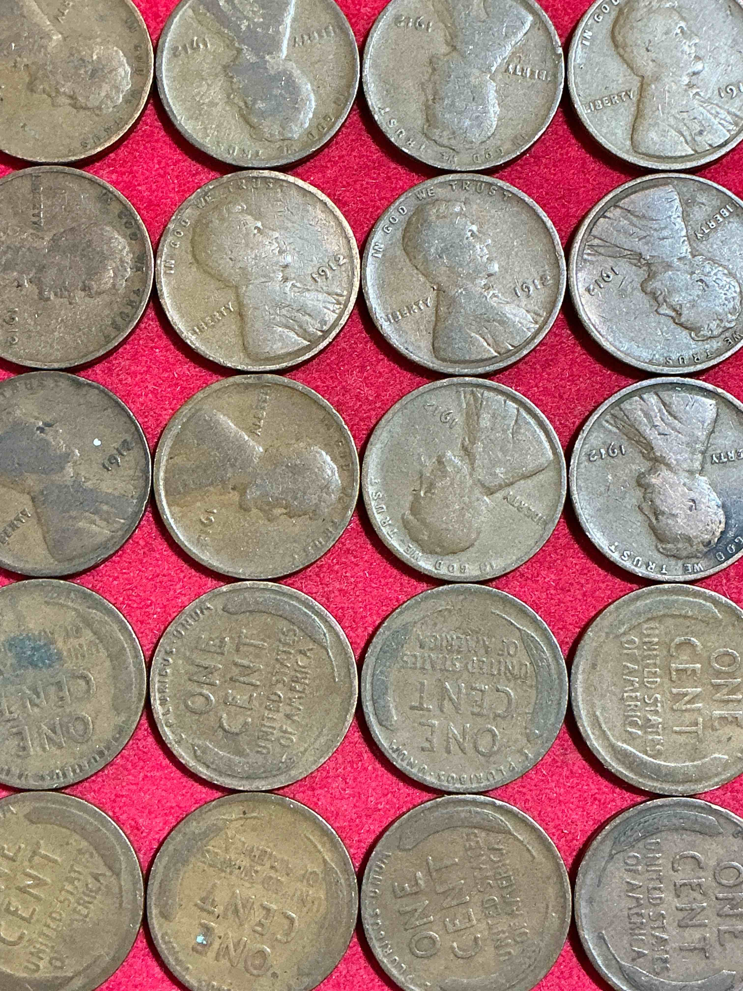 1912 titanic era antique wheat pennies, authentic! the titanic sank on april 12, 1912, just think of the history these coins have seen! great condition! own these serious collector items from the era of titanic!