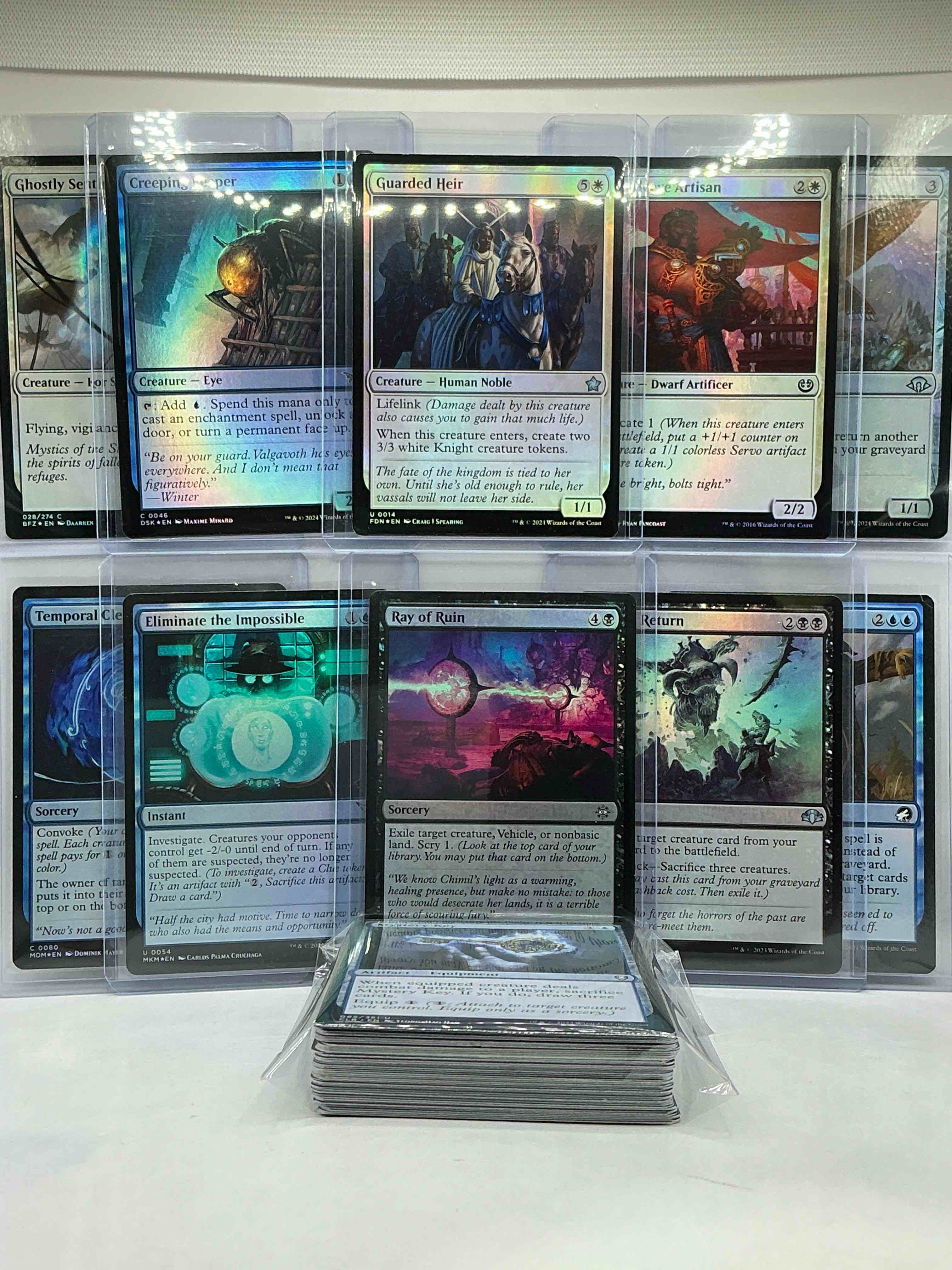 Magic The Gathering 50 Card Lot! Lot Includes 10 Rare Or Holo Foil Cards! All Cards In Excellent Shape Condition! A Great Way To Join The MTG Craze!