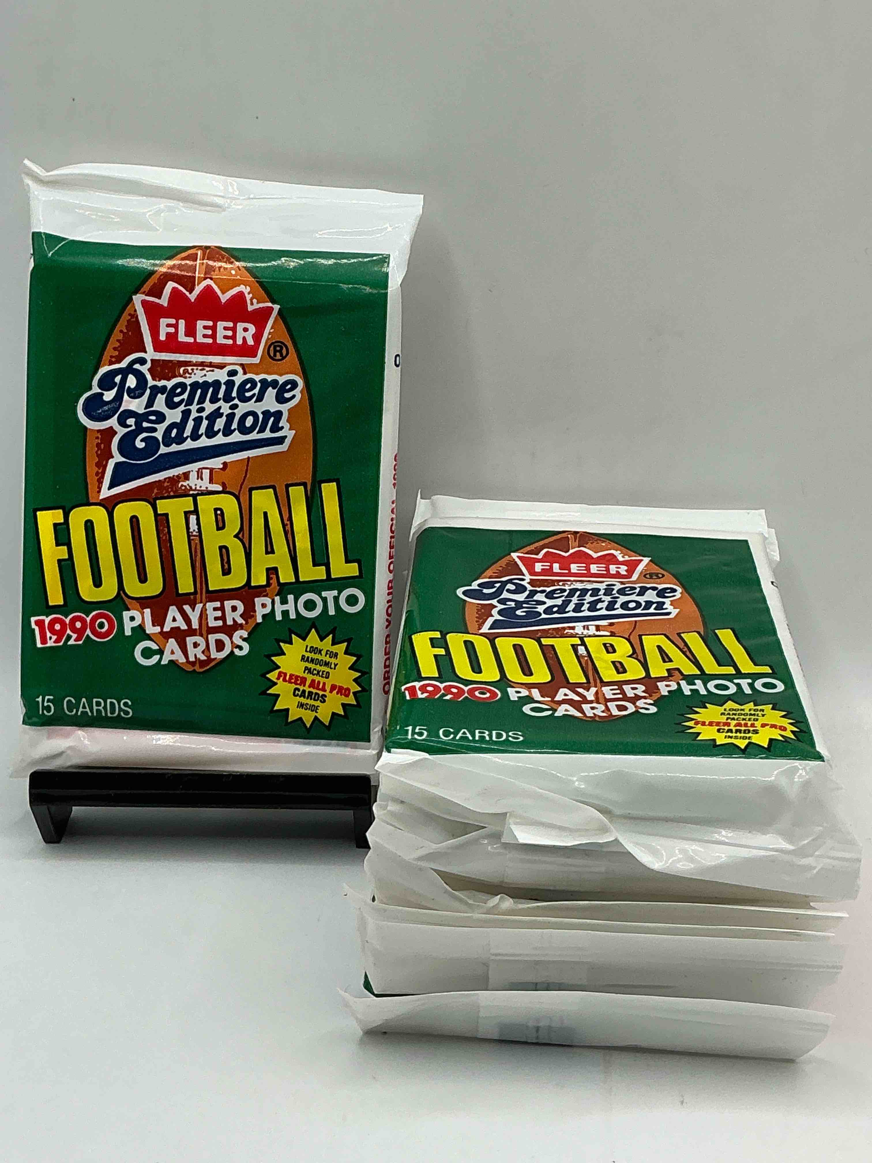 vintage baseball! awesome 1990 fleer baseball unopened sports card wax packs!direct from original box! search for valuable collectible ken griffey jr cards!