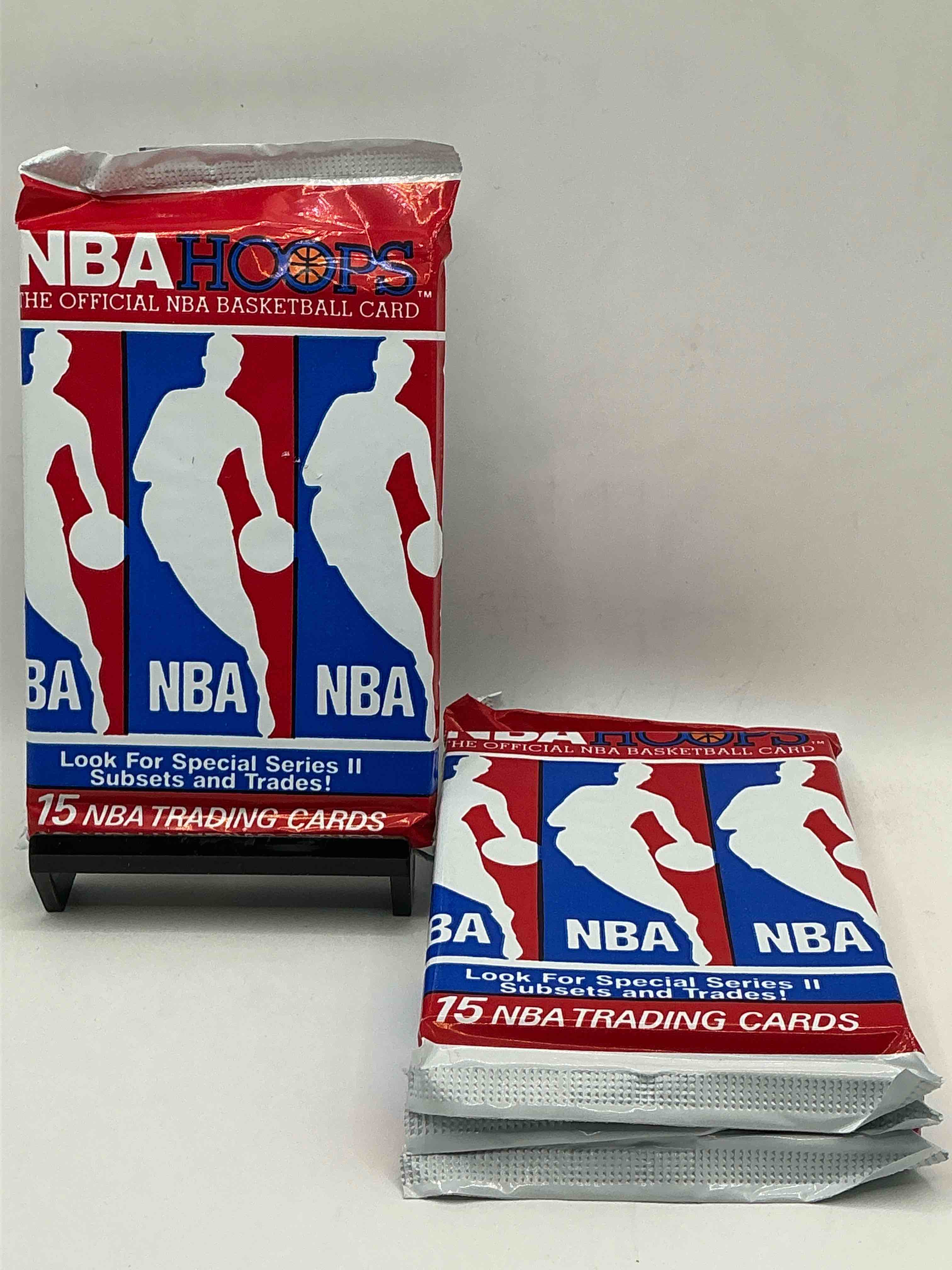 Michael Jordan?! Wow, Vintage 1990/91 NBA Hoops RARE Red Series Two Sealed Sports Card & Collectible Pack, Direct From Original Factory Sealed Retail Case!Series 2 Extremely Hard To Find & Includes Sought After Subsets! Look For Many Valuable Cards Such As Michael Jordan #65 (PSA 10 Value $225) & So Much More!