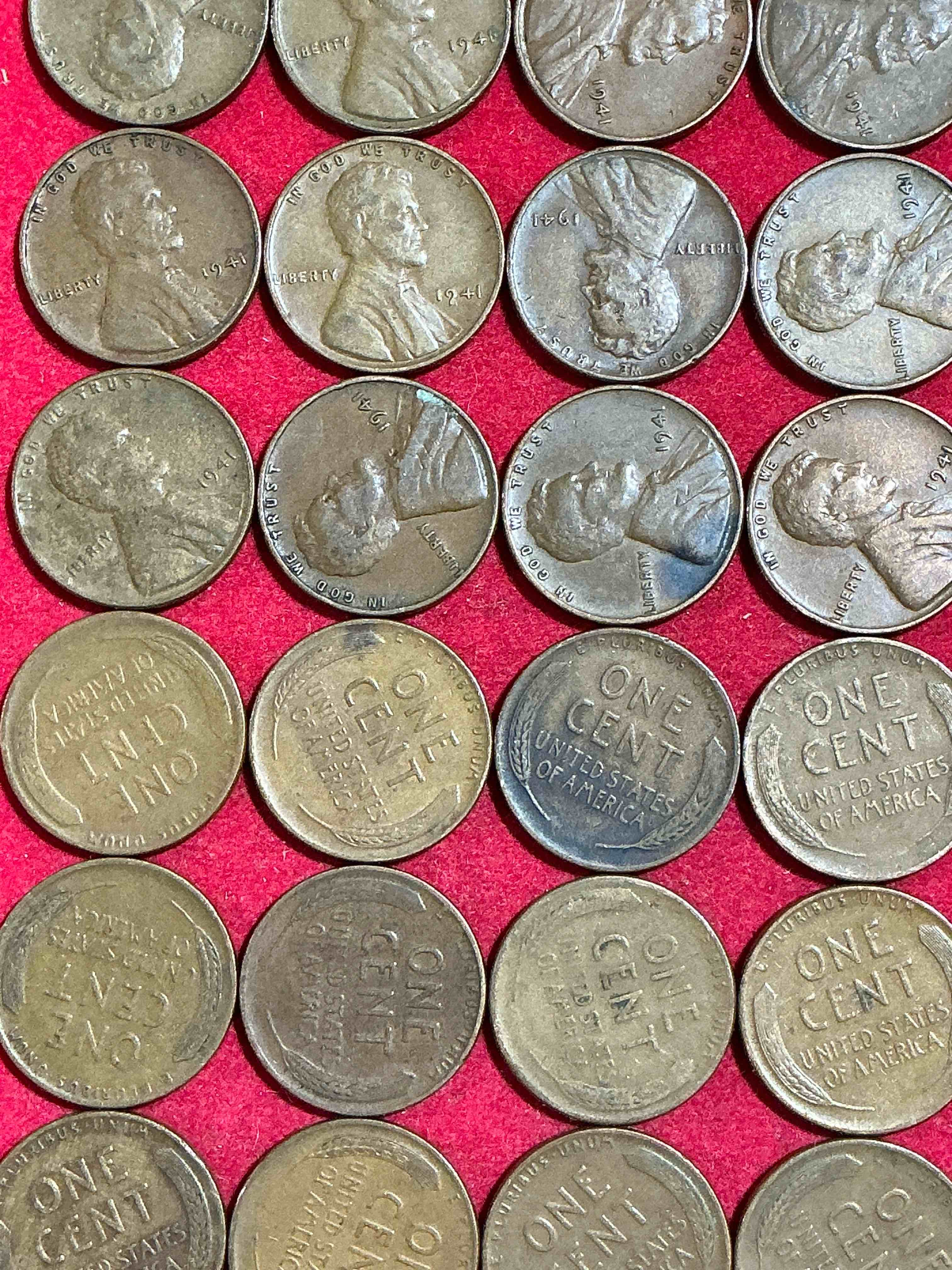 1941 Pearl Harbor WW2 Era Pennies!  Dec 7, 1941, A Day That Will Live In Infamy When The Japanese Bombed Pearl Harbor Bringing America Into World War 2!  Up For Auction Are 1941 Pennies In Great Condition, Awesome Pieces Of WWII History!  