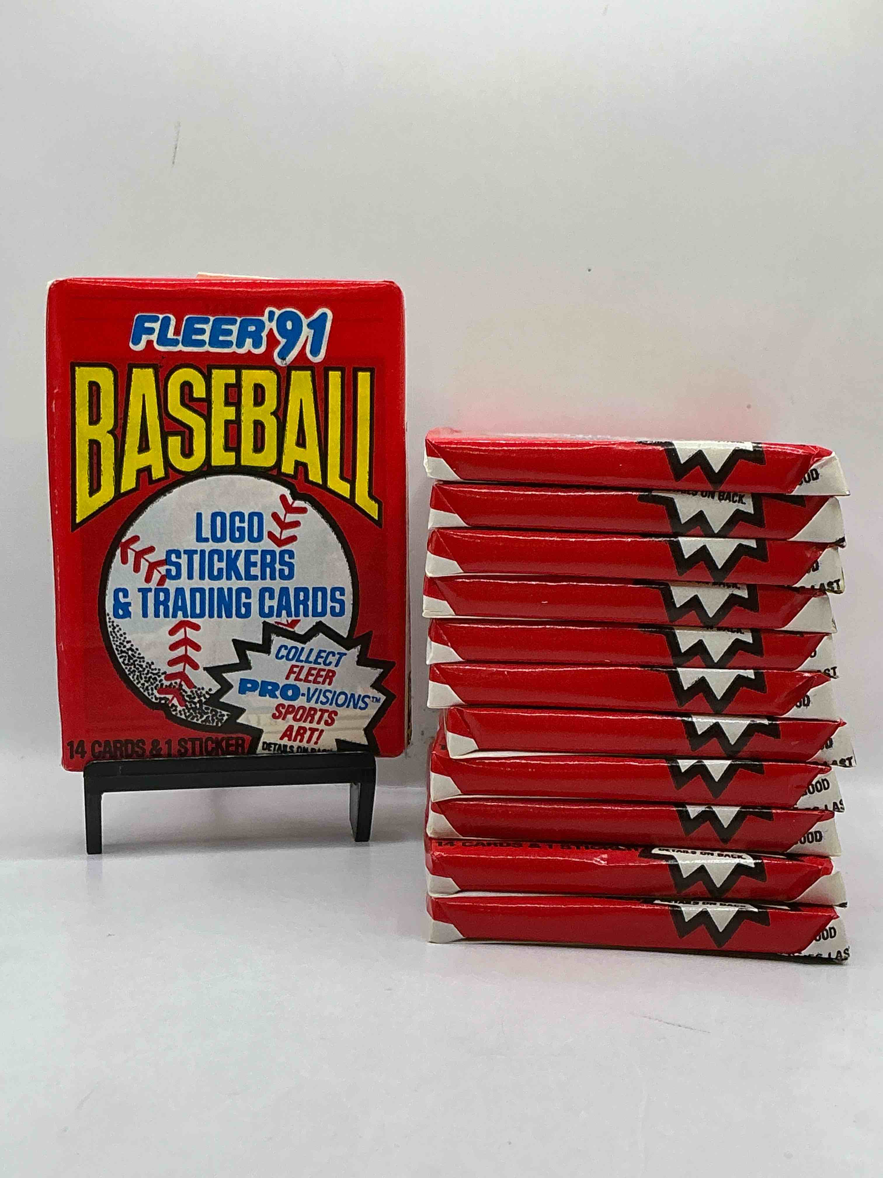 1991 fleer baseball unopened pack, direct from original sealed retail case! search for griffey jr. & barry bonds "generation stars" combo card #710 (psa 10 value $200), nolan ryan, don mattingly & so much more!