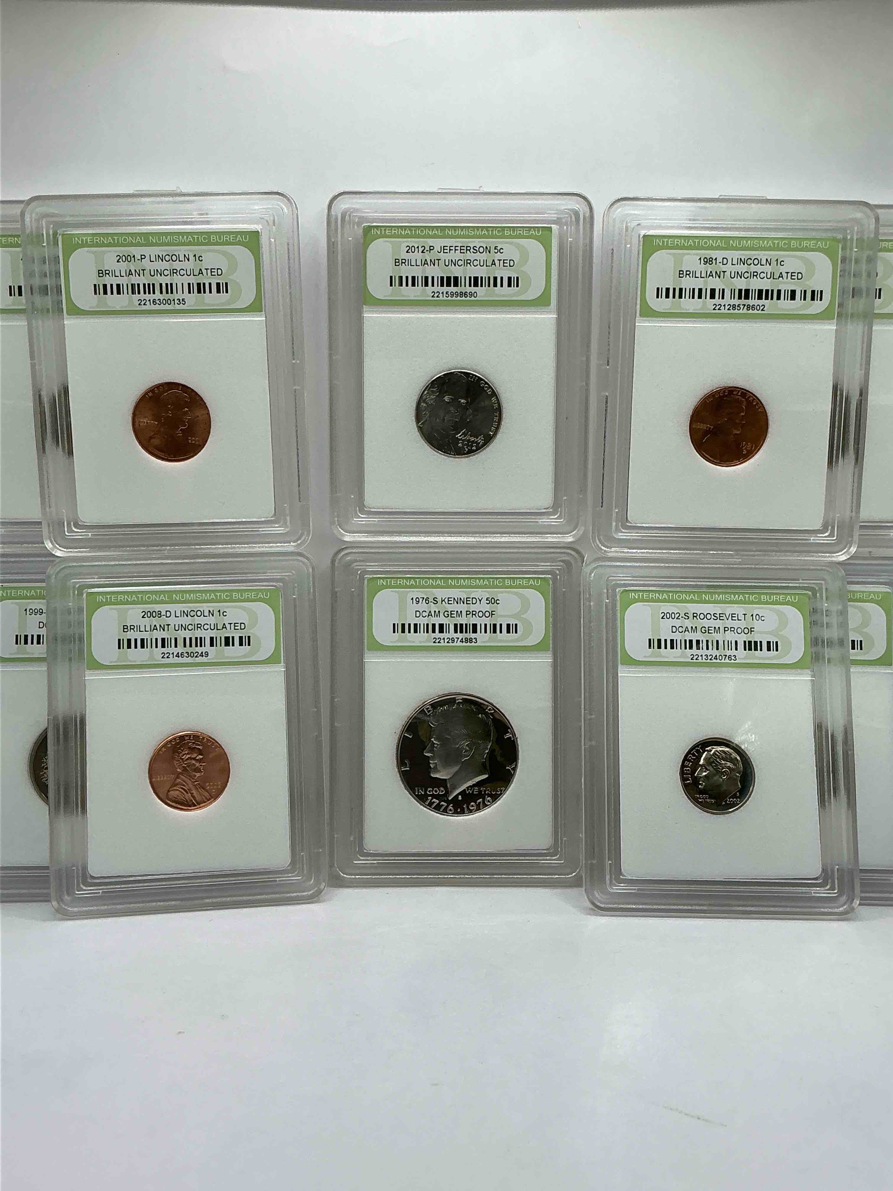 Condition photo showing New/Like New for collector's dream! 10 different rare, slabbed u.s. collector coins in certified/catalogued protective slab cases! a great way to build an incredible collection of protected, rare u.s. coins! great for the coin fan & collector!