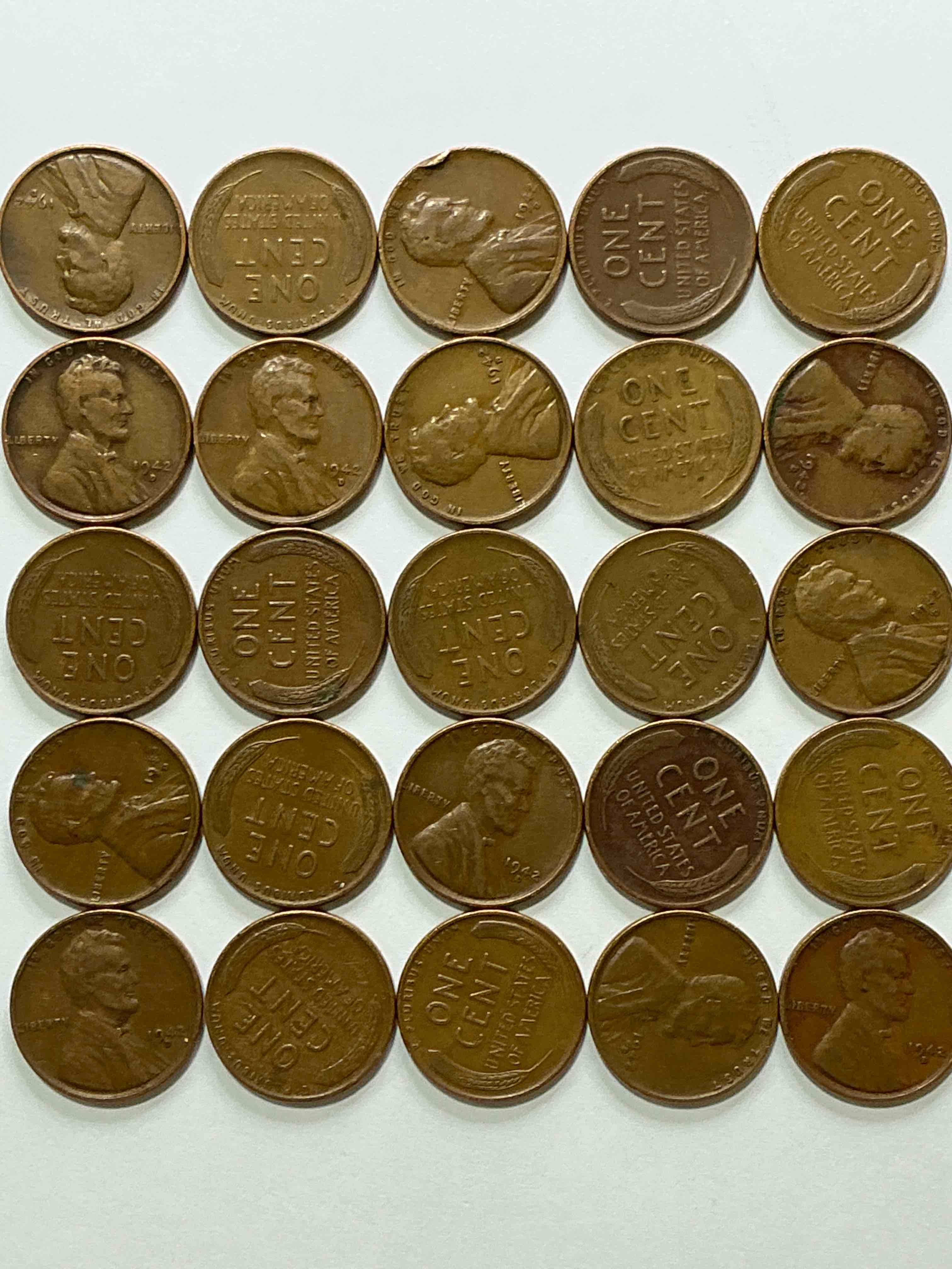 Condition photo showing Good Condition for 1942 calling world war 2 buffs! 1942 battle of midway era wheat pennies! the battle of midway was june 4-7 1942 & was the greatest naval battle in history between america & japan! own pieces of this era with these genuine 1942 wheat pennies in nice condition!