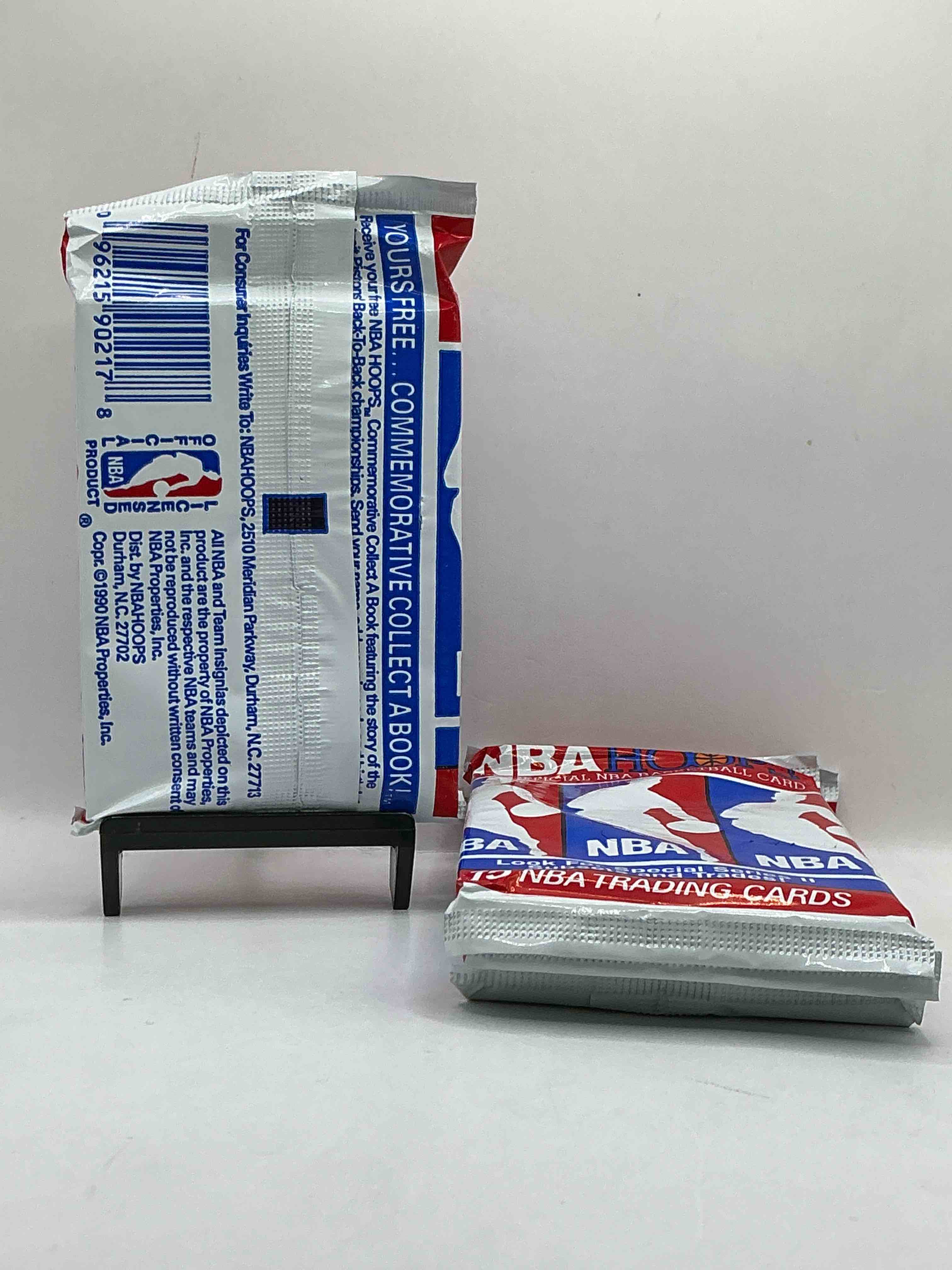 Condition photo showing New/Like New for michael jordan?! wow, vintage 1990/91 nba hoops rare red series two sealed sports card & collectible pack, direct from original factory sealed retail case!series 2 extremely hard to find & includes sought after subsets! look for many valuable cards such as michael jordan #65 (psa 10 value $225) & so much more!
