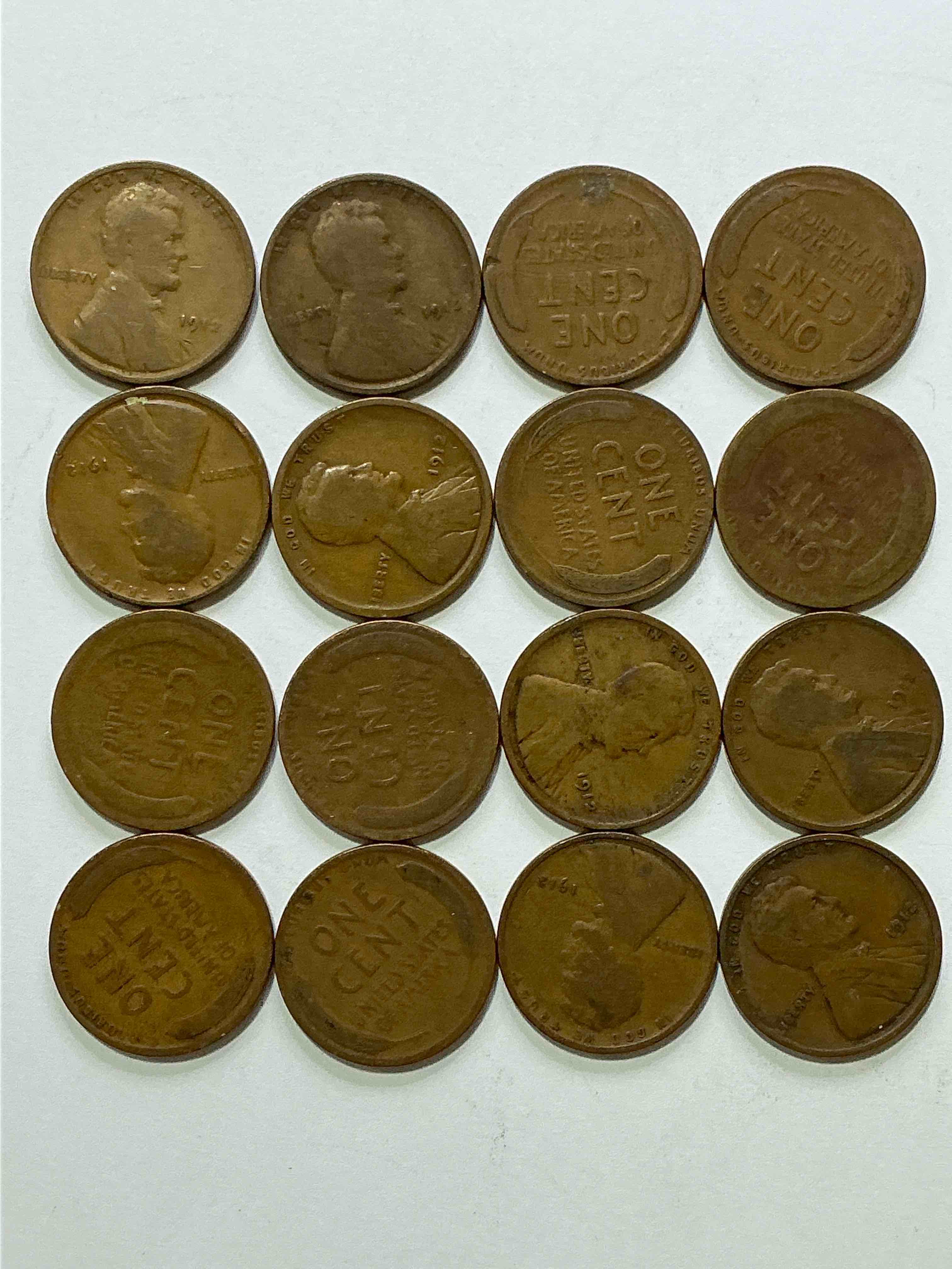 Condition photo showing Good Condition for 1912 titanic era antique wheat pennies, authentic! the titanic sank on april 12, 1912, just think of the history these coins have seen! great condition! own these serious collector items from the era of titanic!