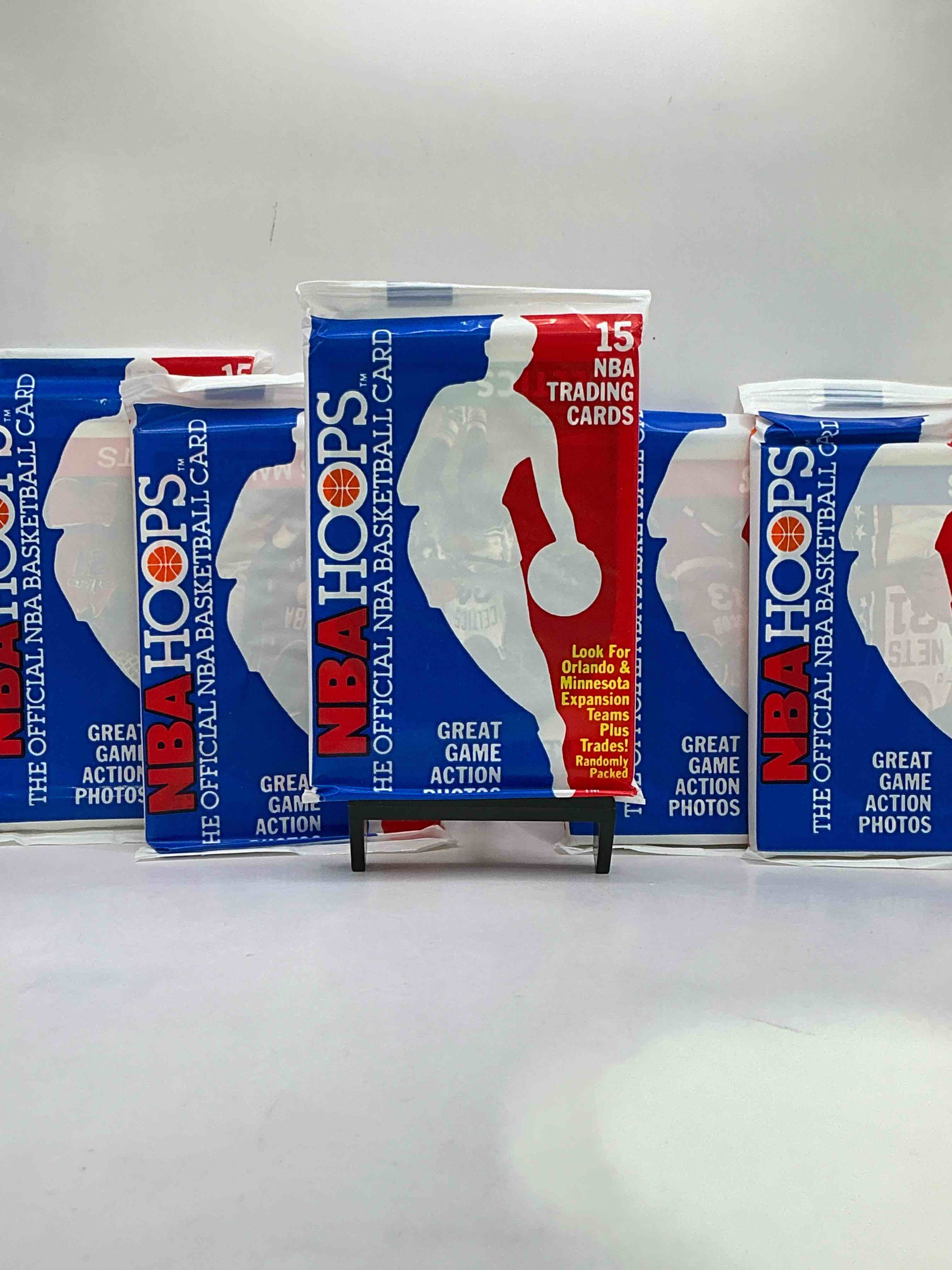 1989 wow valuable michael jordan?! getting very rare! 1989/90 nba hoops sealed pack, direct from original retail case! search for valuable michael jordan #200 (psa 10 value approx $200) & david robinson's only true rookie card #138 (psa 10 value $300) this year also has many other iconic cards from magic johnson, larry bird & too many others to list 1989 nba hoops has exploded in the collector market as it's the first year of nba hoops production, & only one of two sets produced in 1989 don't miss out, getting very rare!