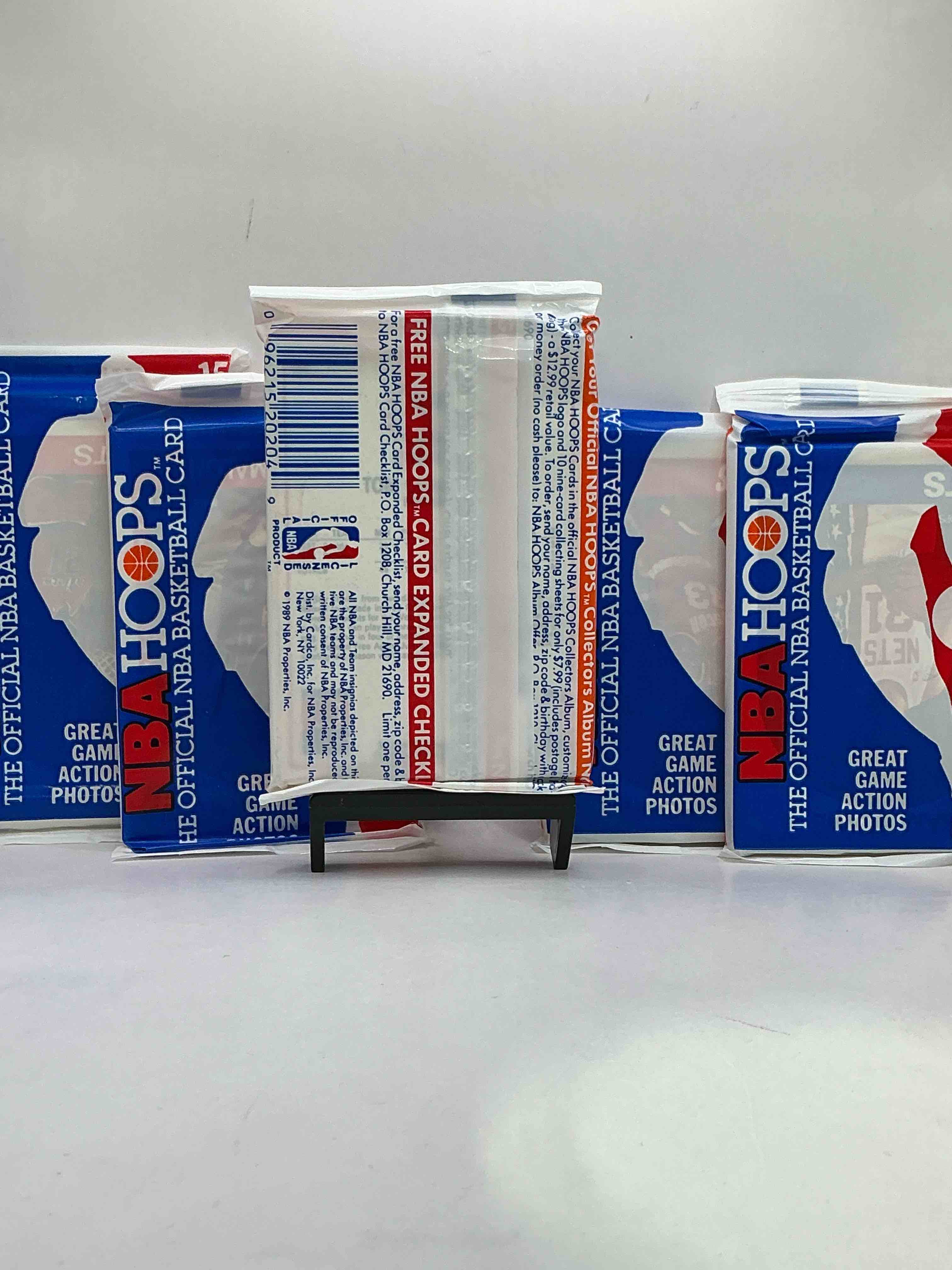 Condition photo showing New/Like New for 1989 wow valuable michael jordan?! getting very rare! 1989/90 nba hoops sealed pack, direct from original retail case! search for valuable michael jordan #200 (psa 10 value approx $200) & david robinson's only true rookie card #138 (psa 10 value $300) this year also has many other iconic cards from magic johnson, larry bird & too many others to list 1989 nba hoops has exploded in the collector market as it's the first year of nba hoops production, & only one of two sets produced in 1989 don't miss out, getting very rare!