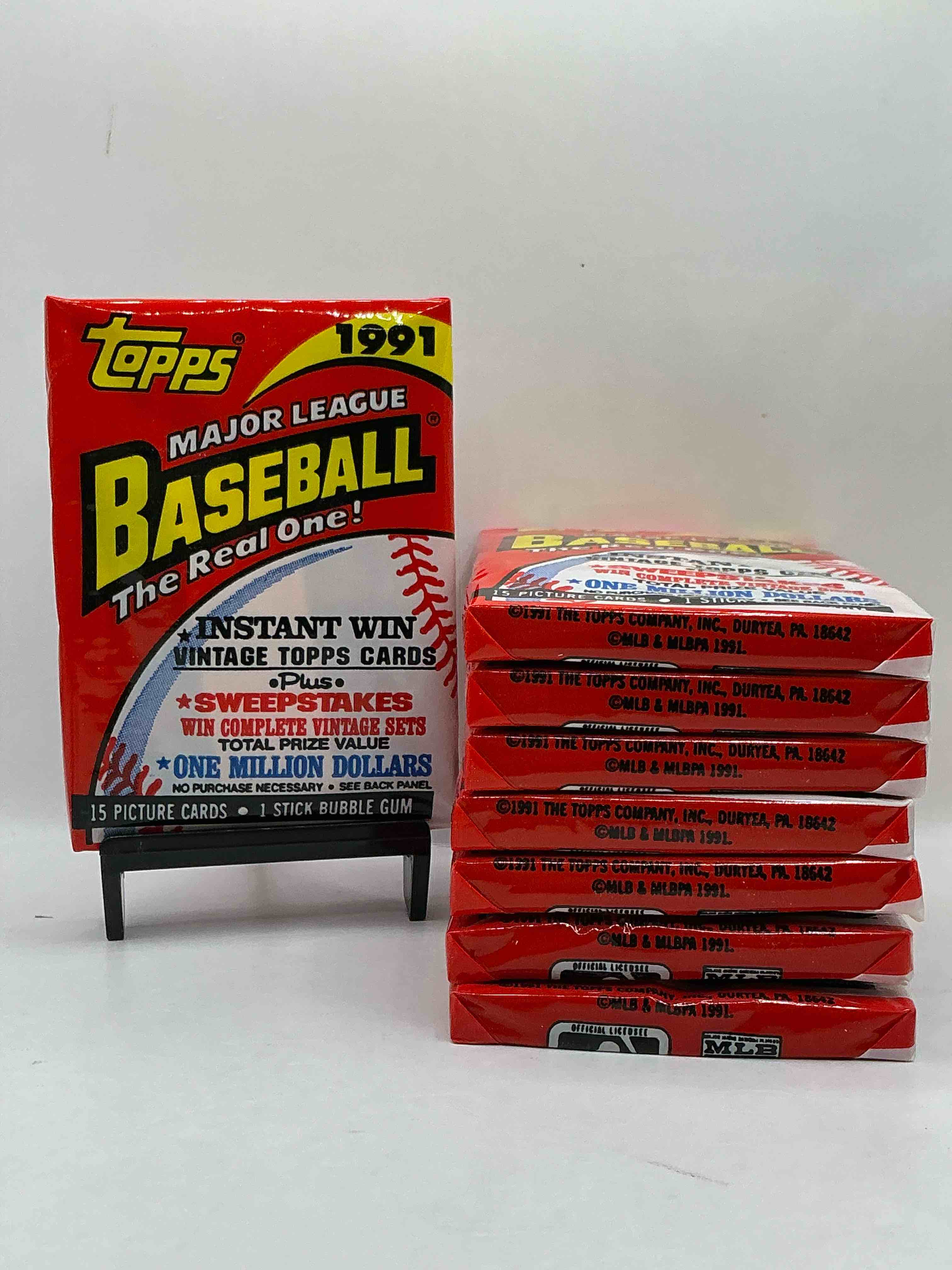 1991 Topps Baseball Card Unopened Packs, Straight From Box! Search For Ken Griffey Jr Cards, Bo Jackson Cards & Other 80s & 90s Stars! Perfect Baseball Packs!