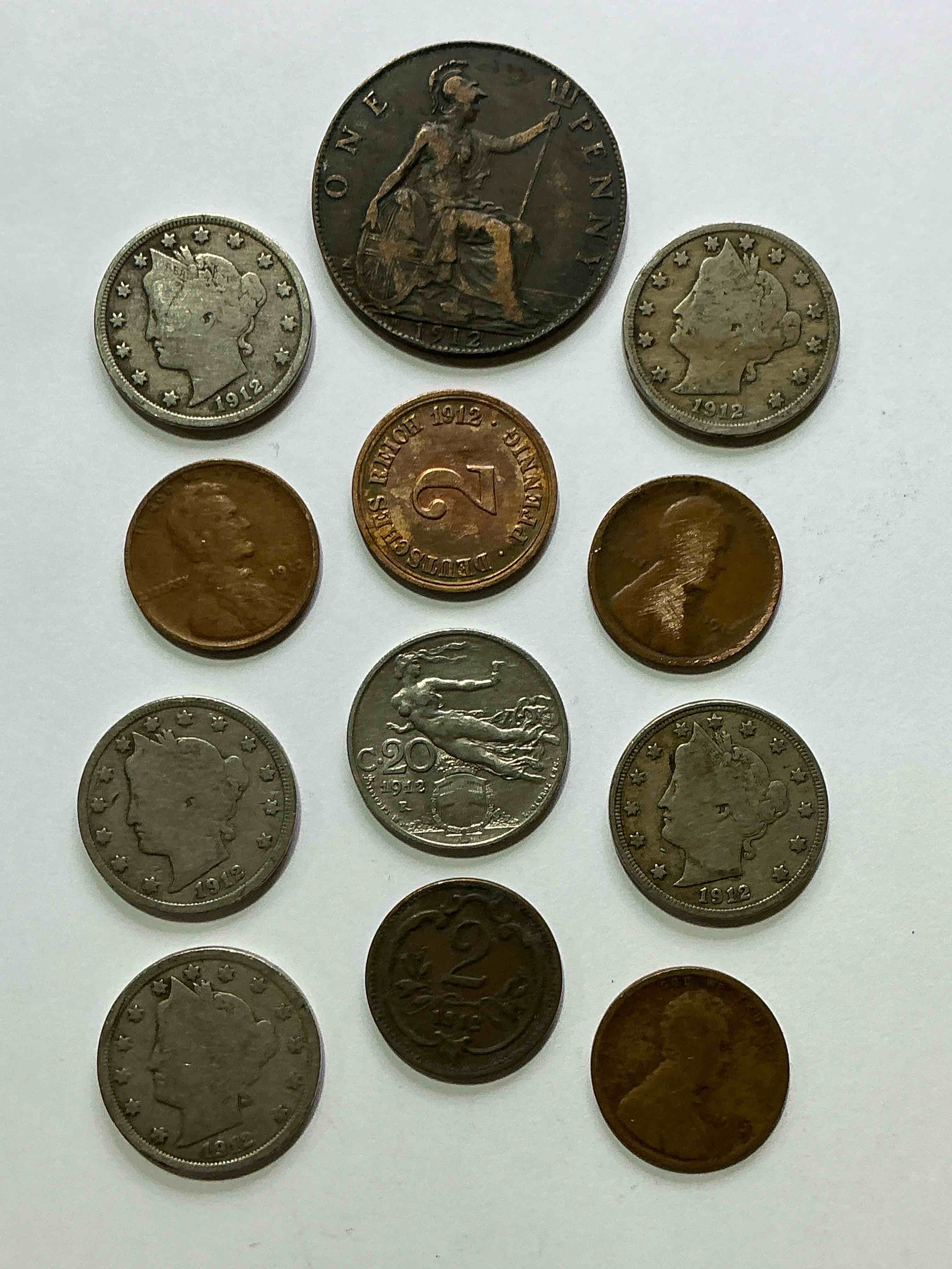 Titanic Epic Coin Mix! 1912 Coins From Around The World! Super Cool & Ultra Rare Lot, Perfect Addition To Any Collection! Think Of The History These Coins Have Seen!