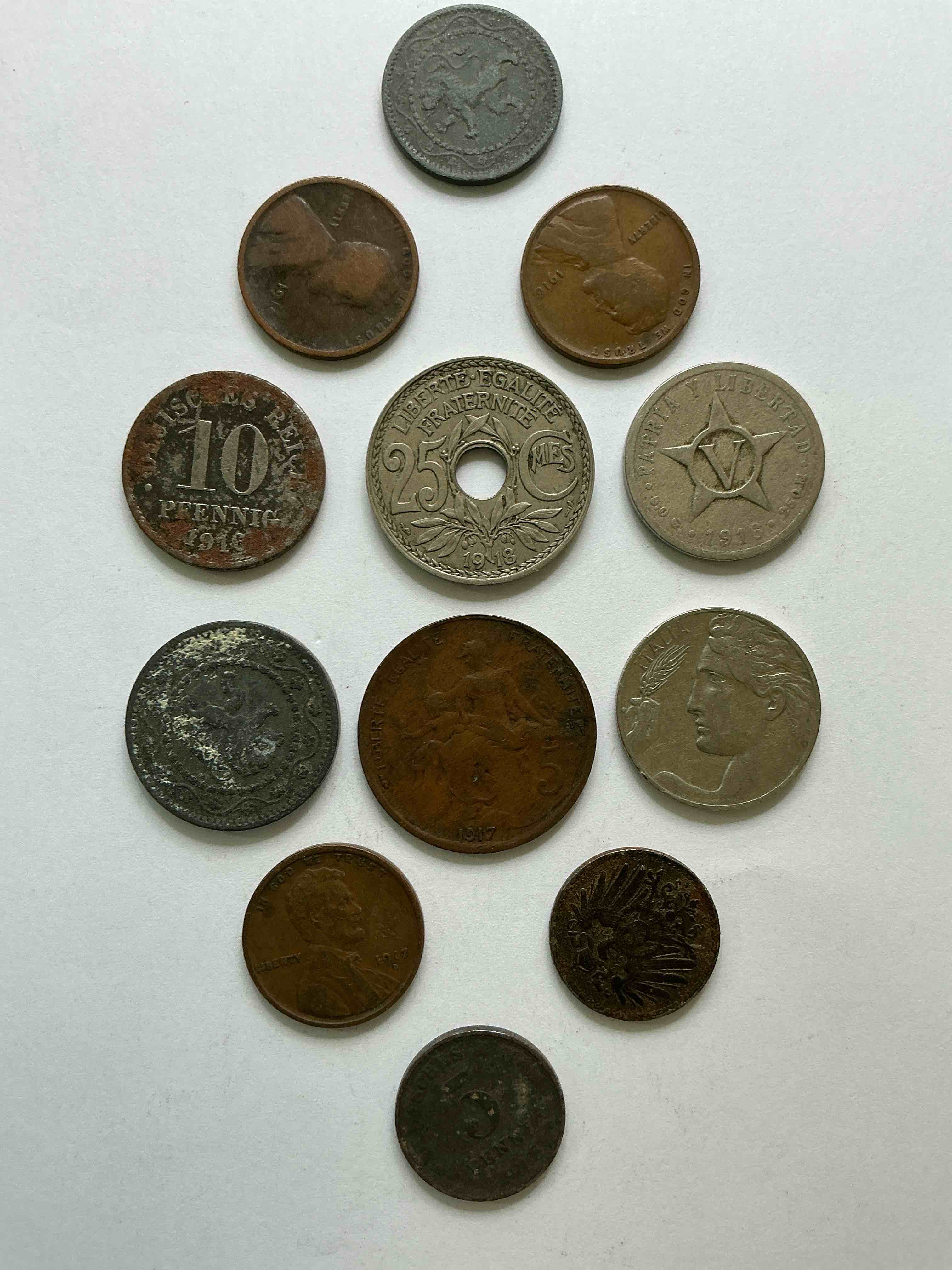world war one era buffs rejoice! check out this collection of ww1 era (1913-1919) coins! super hard to collect & find in one place! great conversation pieces & incredible pieces of history!