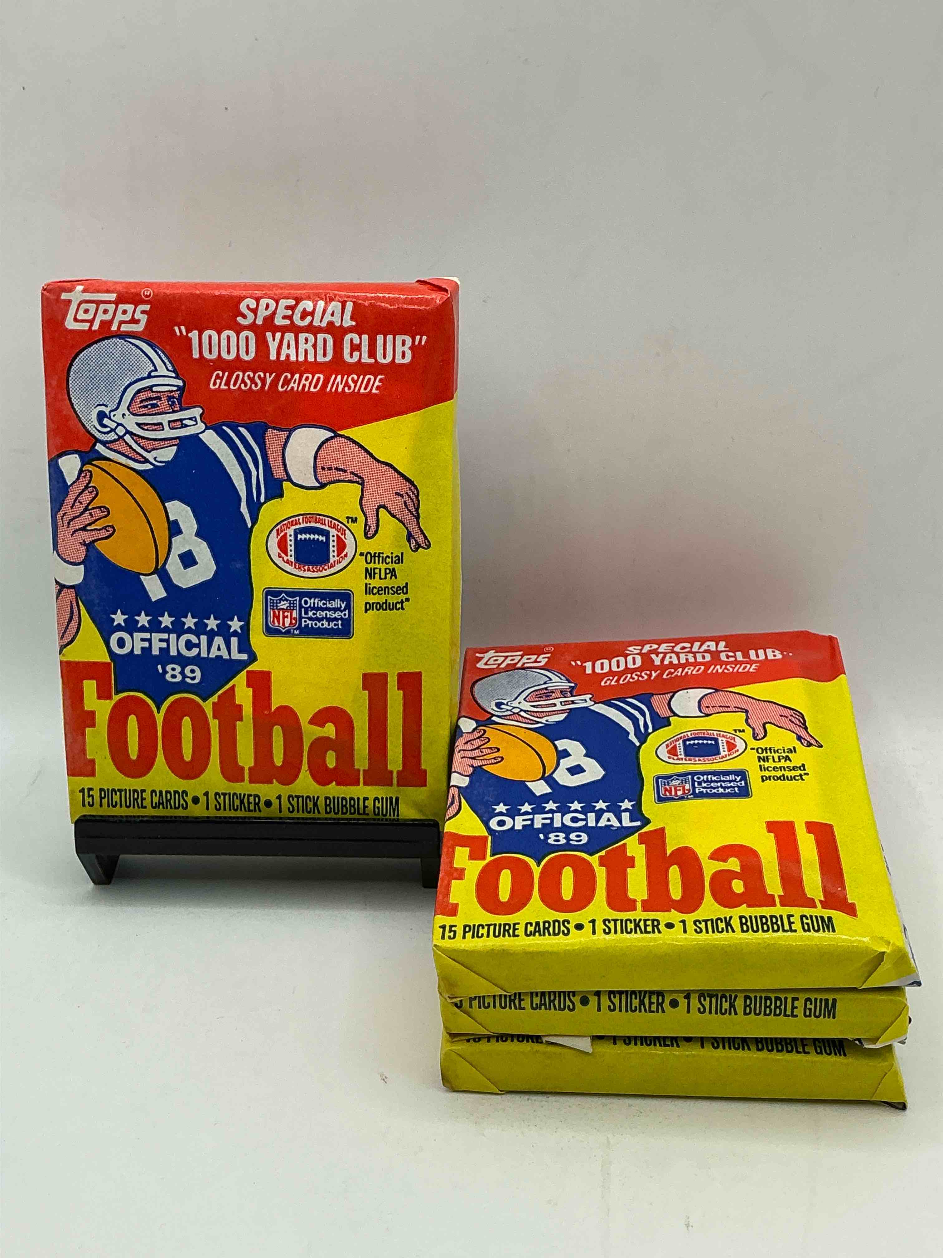 1989 Topps Football Unopened Sports Card Wax Packs! Straight From Original Box!Search For Deion Sanders Rookie Cards! Along With Valuable Jerry Rice, Bo Jackson & Other 80's Stars!