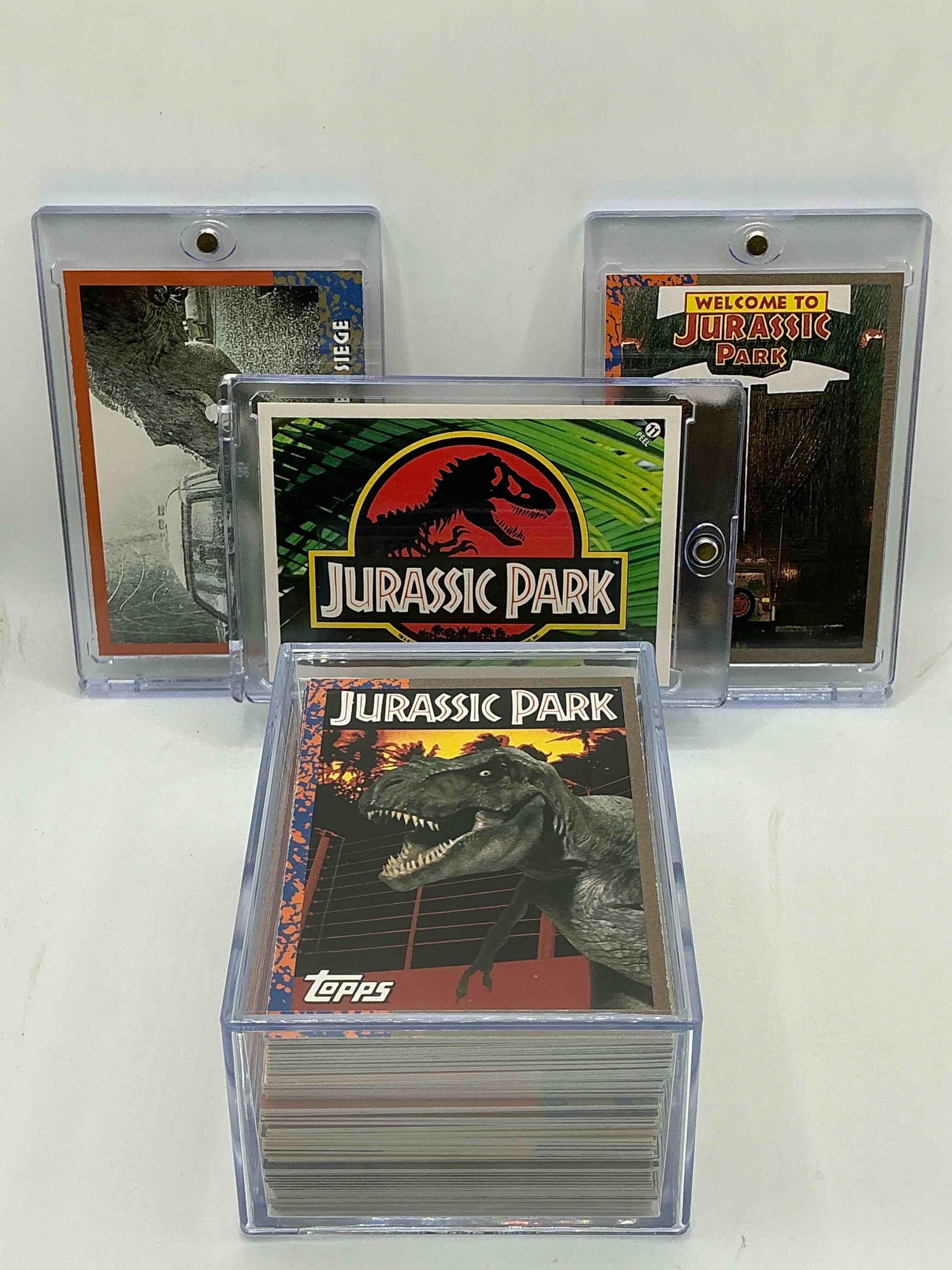 1993 Dinosaur History!  Complete, Authentic, Original Jurassic Park Movie Card & Sticker Set, Excellent Condition!  Own A Piece Of Spielberg’s Masterpiece!  A Serious Pop Culture Collector Item & Very Rare & Hard To Find With All 88 Cards & 11 Stickers!  