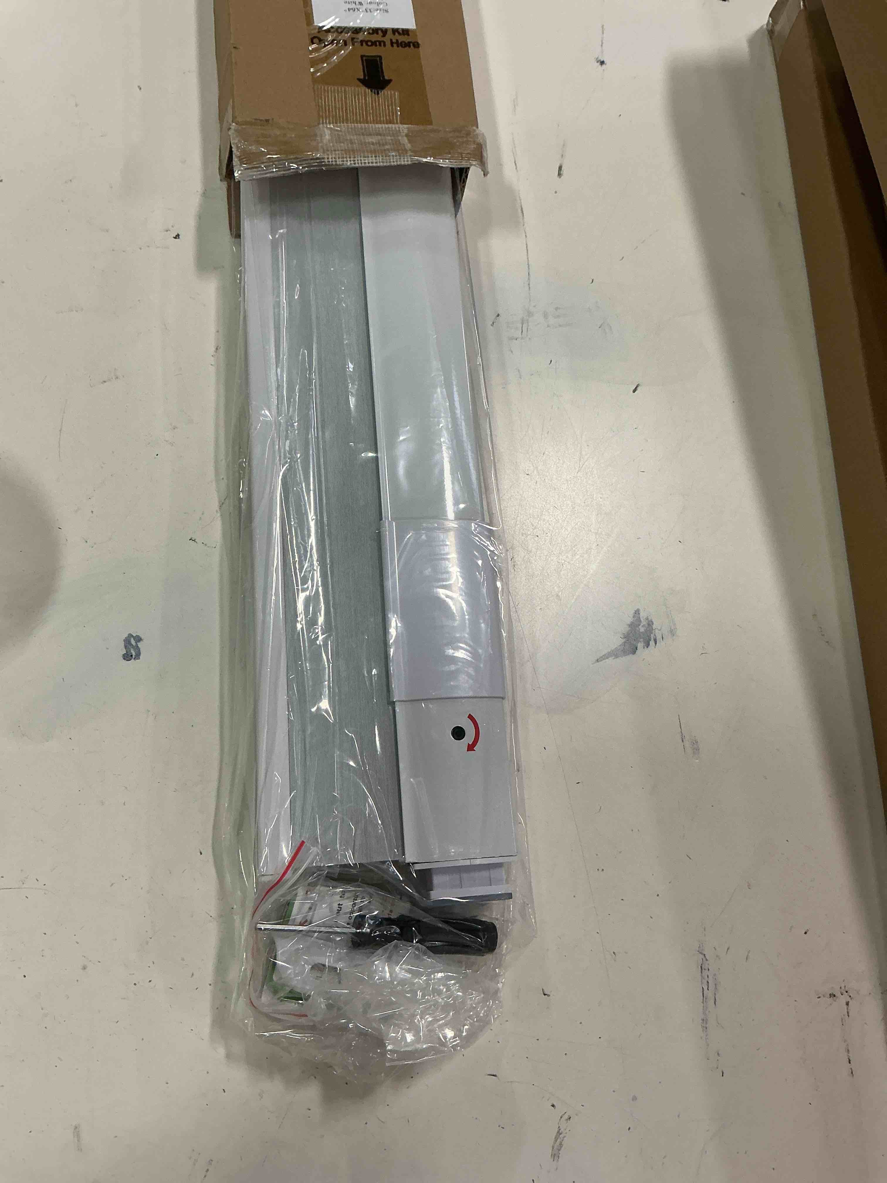 Condition photo showing New/Like New for No Drill Cellular Shades for Indoor Windows, Thermal Insulating & Noise Reducing Honeycomb Blinds, Free Stop Cordless Blackout Shades, White, 33" W x 64" H 33"W x 64"H White(blackout)