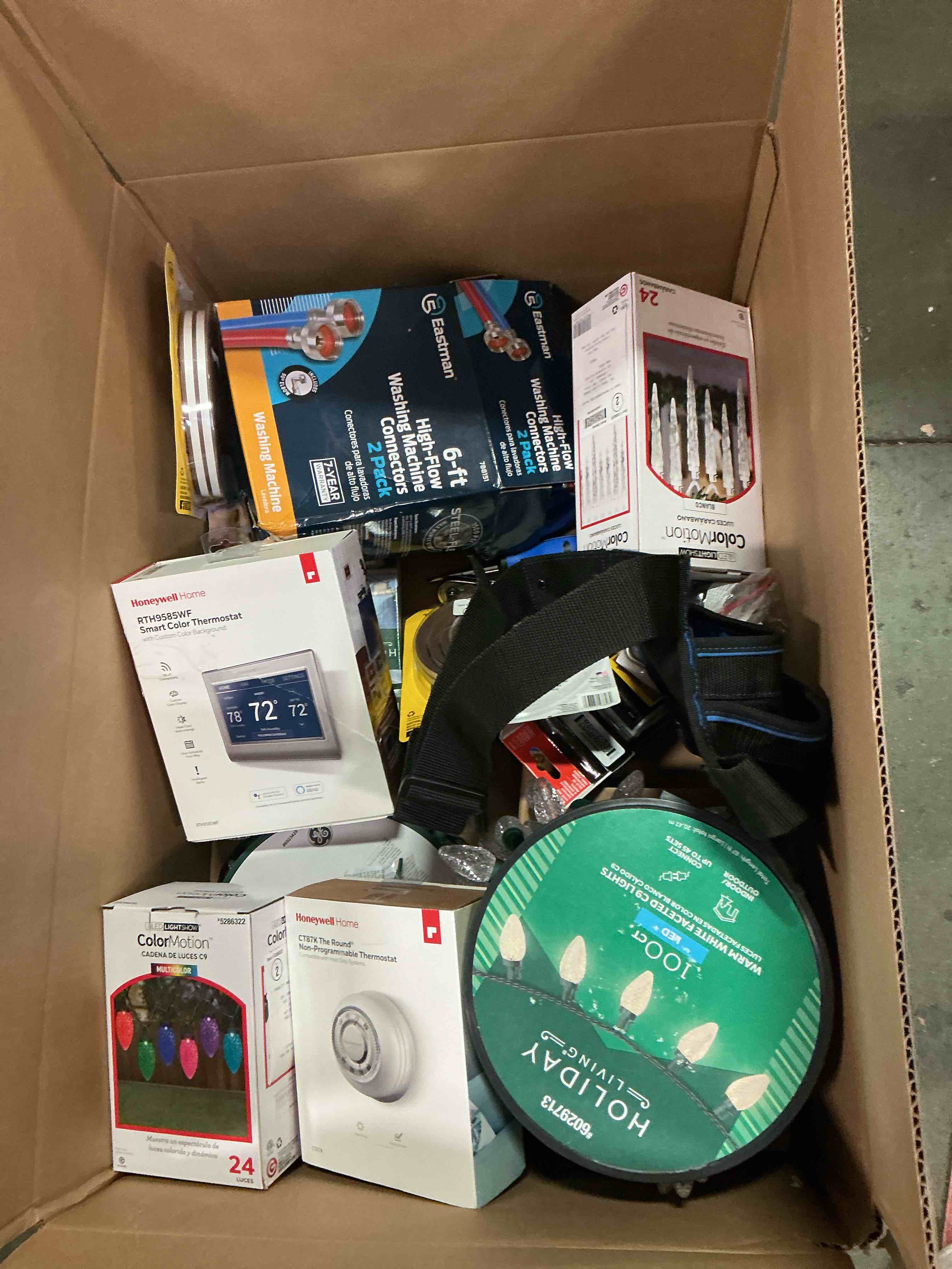 Condition photo showing As Is for Assorted Home Improvement Lot (Small Tools, Screw, Home Accessories, etc.)