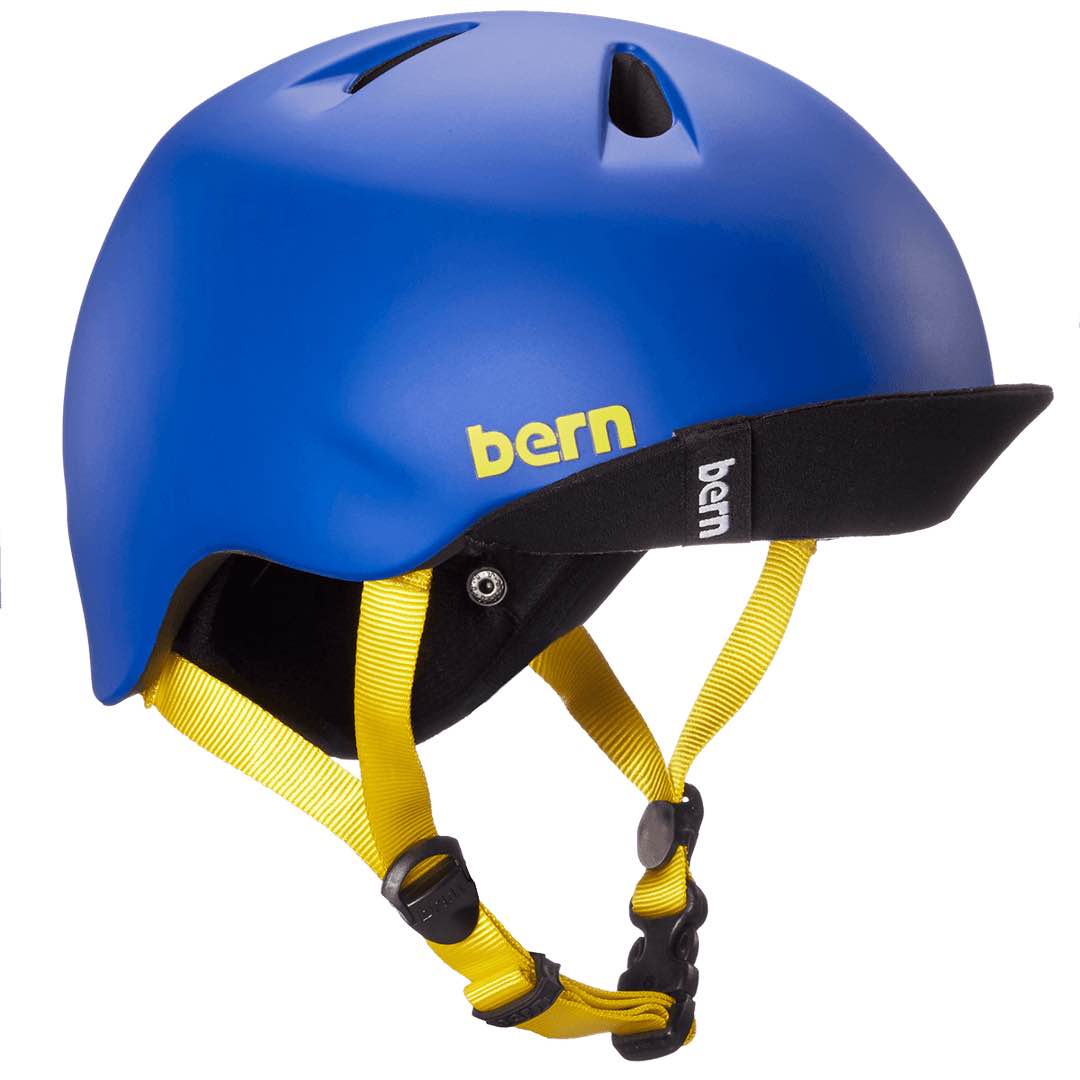 Bern Matte Blue 2015 Nino Zipmold-flip Visor Kids Mtb Helmet size: small /medium