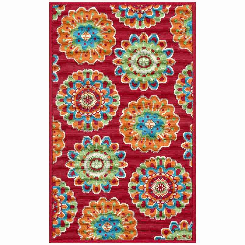 Sonoma Goods For Life® Floral Medallion Indoor/Outdoor Area Rug