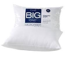 The Big One Microfiber Pillow, White, Queen