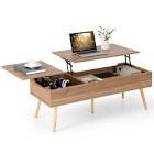 47 inch lift top coffee table with hidden compartments and storage