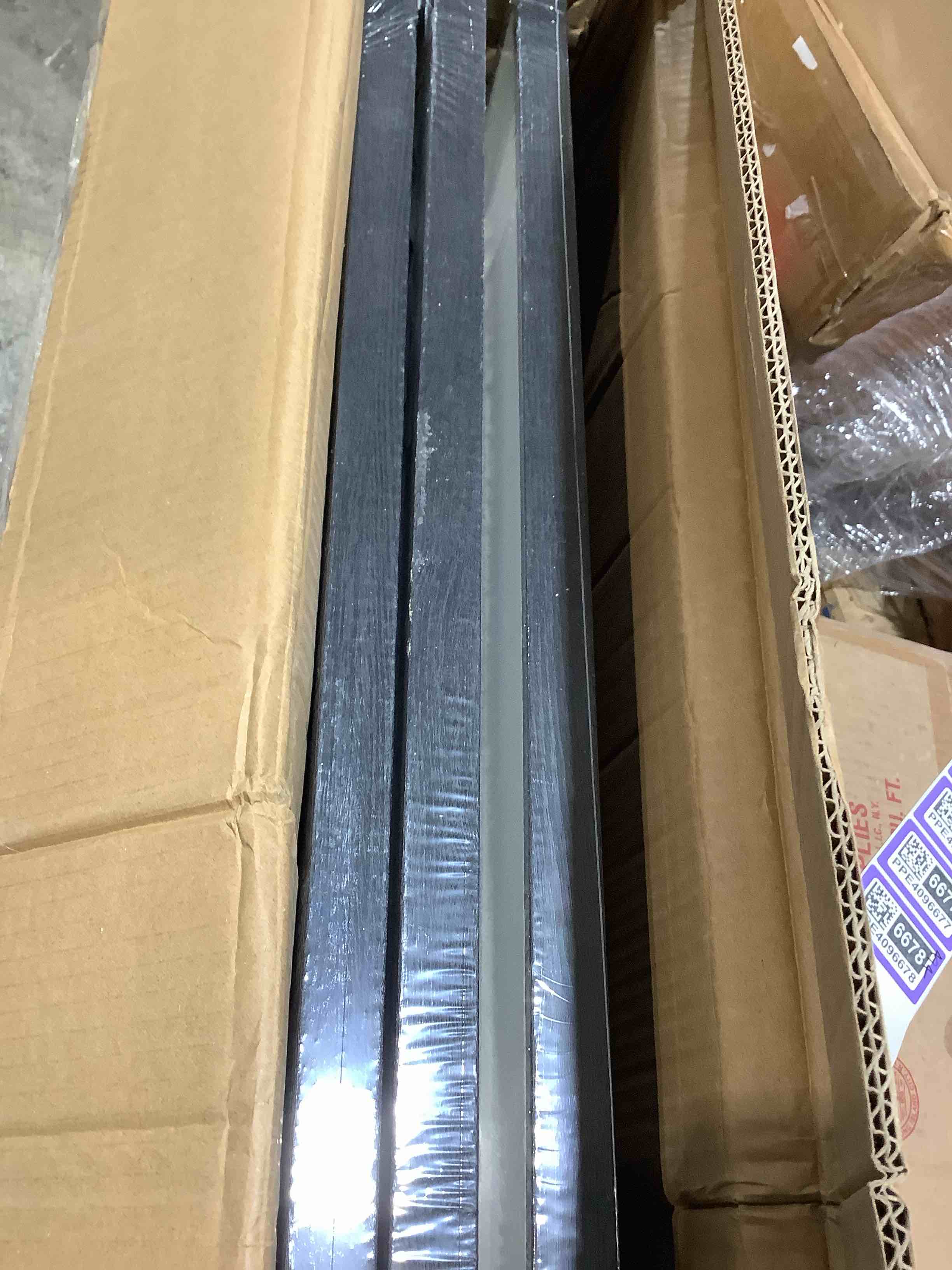 Condition photo showing Good Condition for Large 3D Textured Framed Abstract Wall Art for Living Room, 3 Piece Modern Paintings Artwork for Walls, Black White Brown Geometric Sandstone Texture Pictures for Hallway Office Wall Decor 24x36 In 24" W x 36" H x 3Pcs Brown