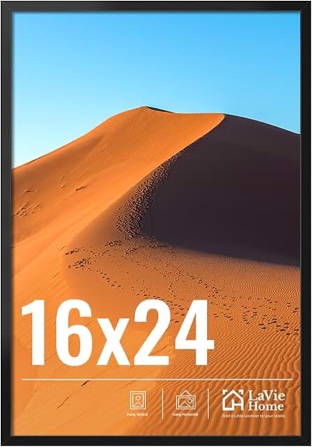 LaVie home 16" x 24" black picture frame